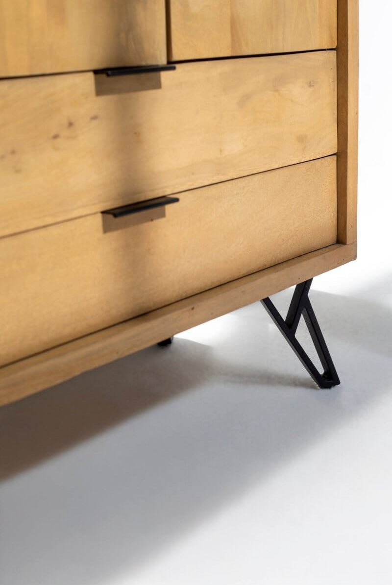 Diane Wooden Cabinet with Mini Display Shelves ART