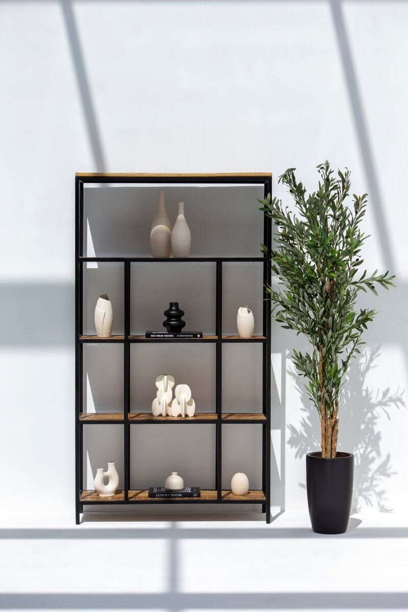 Vivian Industrial Bookshelf