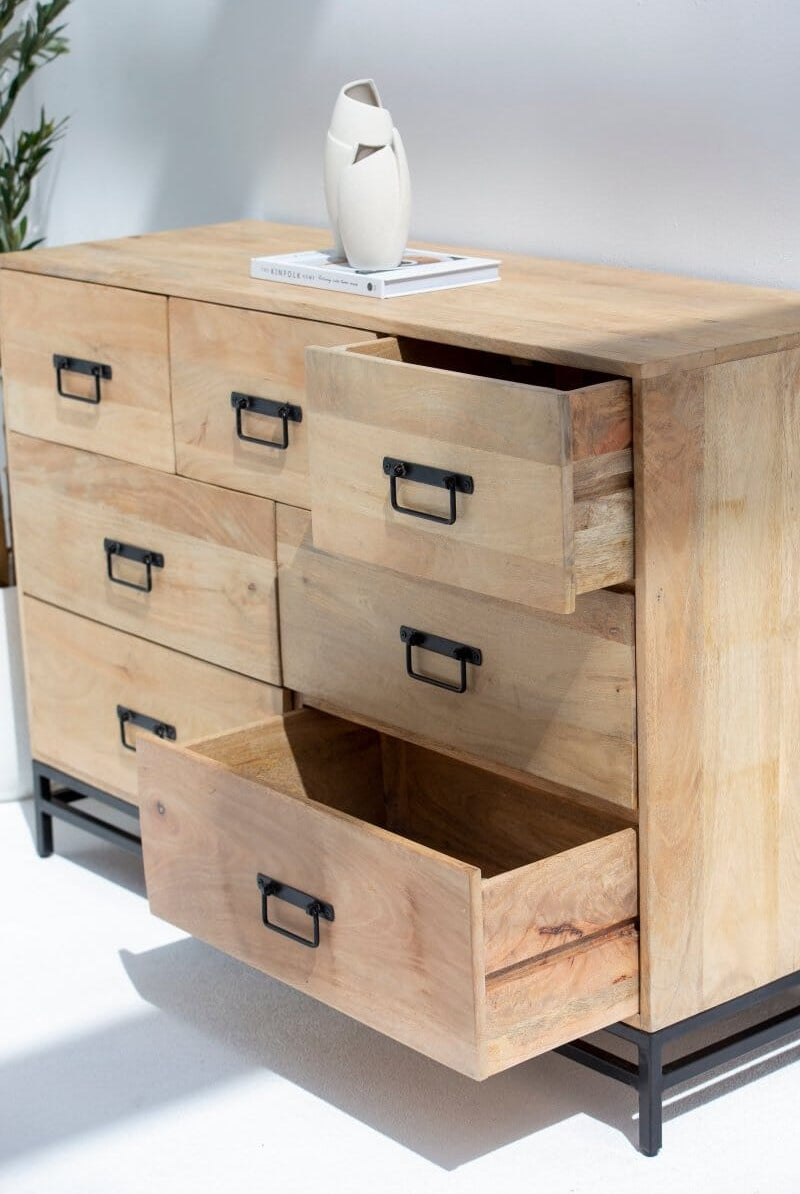 Sinai 7-Drawer Wooden Dresser