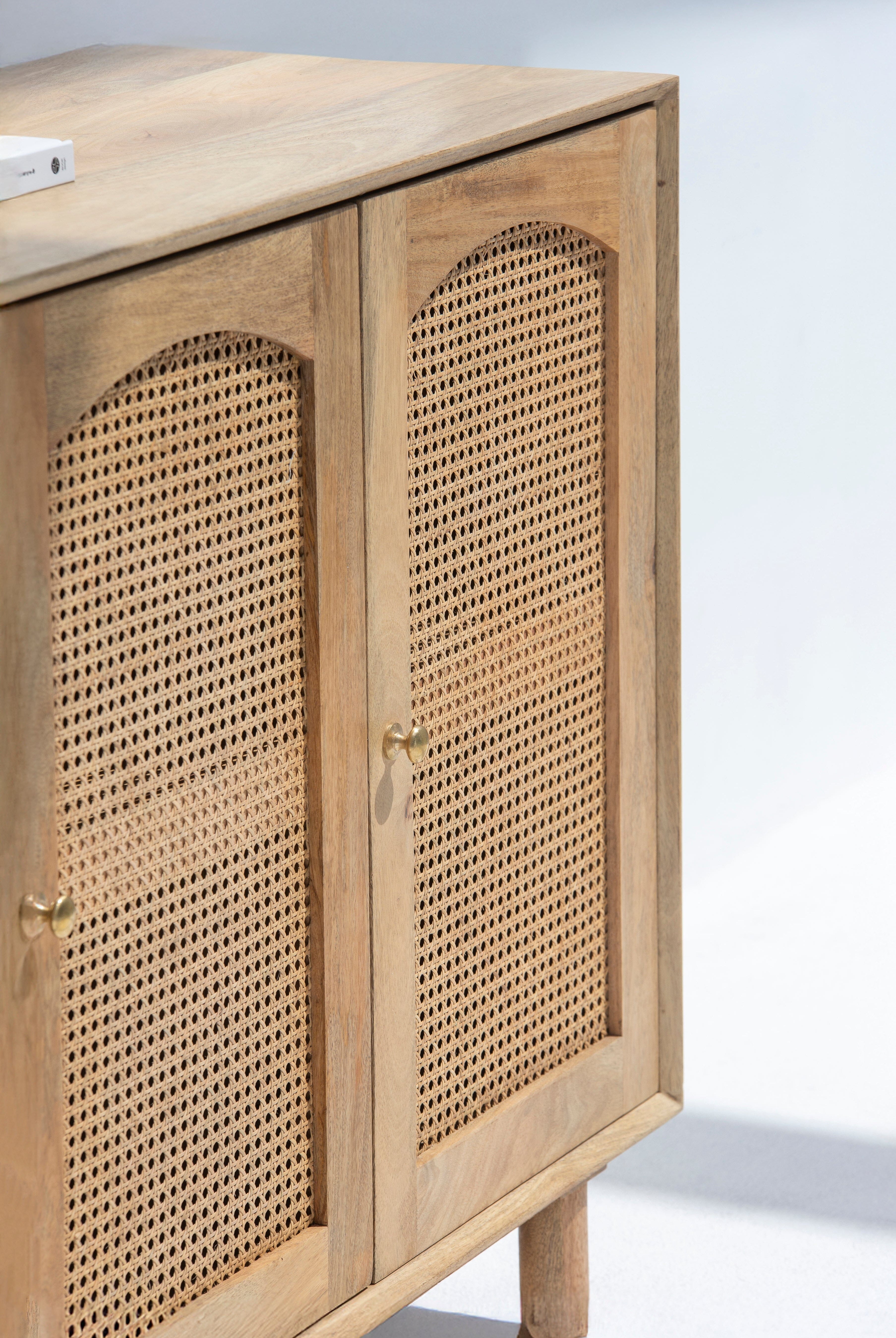 Hans 3 Doors Rattan Sideboard