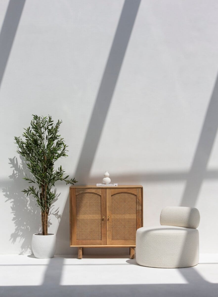 Hans 2 Doors Rattan Sideboard