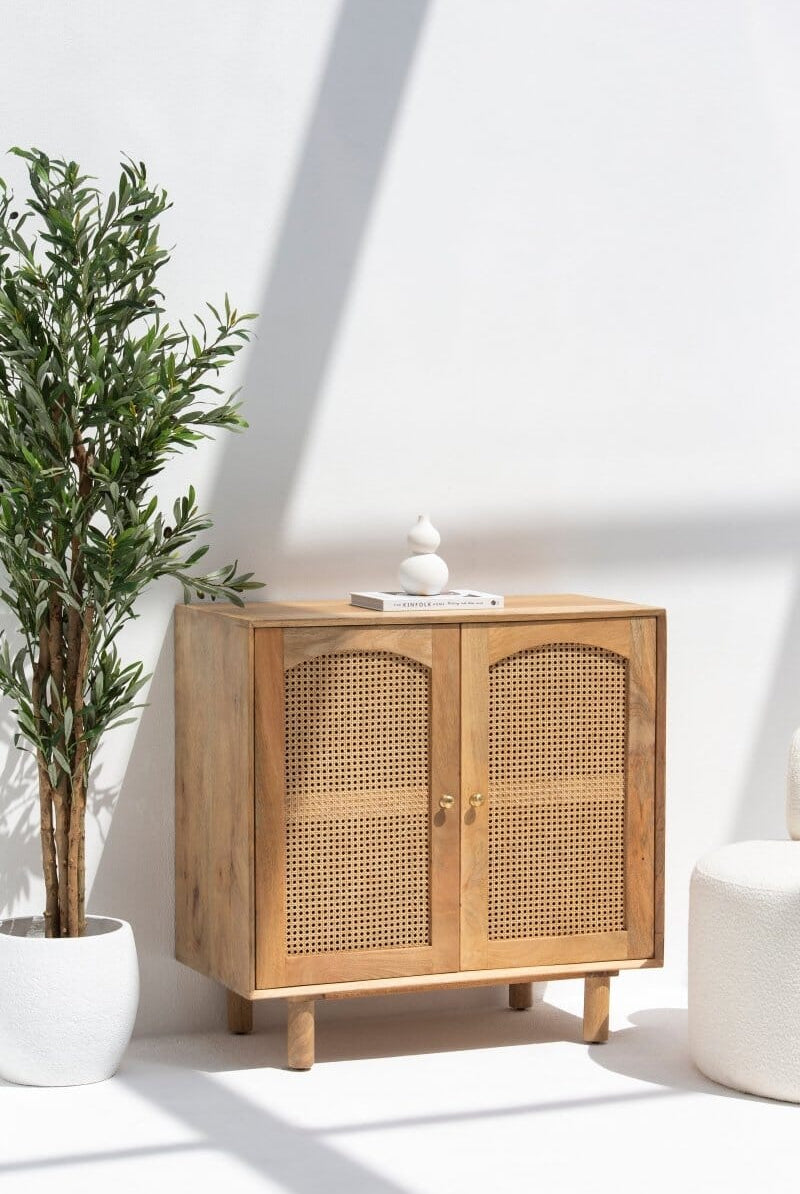 Hans 2 Doors Rattan Sideboard