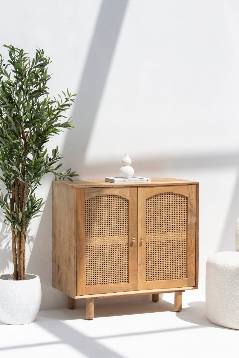 Hans 2 Doors Rattan Sideboard