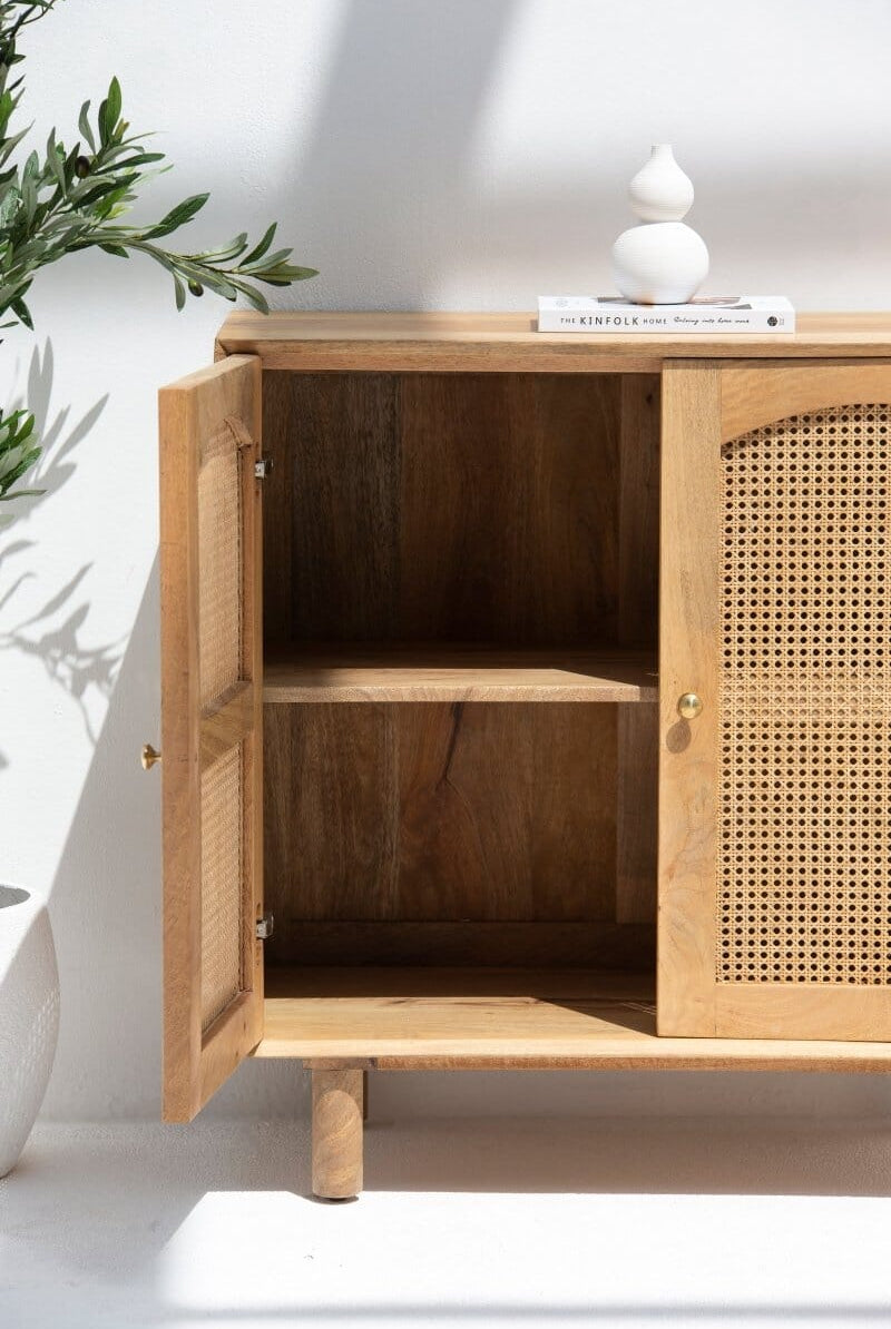 Hans 2 Doors Rattan Sideboard