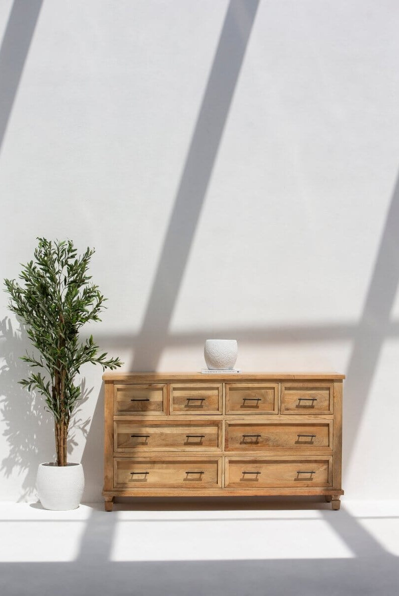 Ayzal 8-Drawer Wooden Dresser