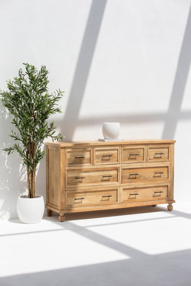 Ayzal 8-Drawer Wooden Dresser