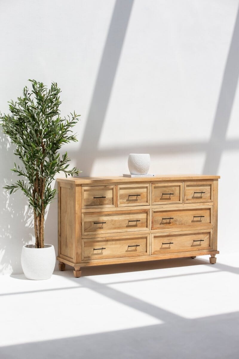 Ayzal 8-Drawer Wooden Dresser