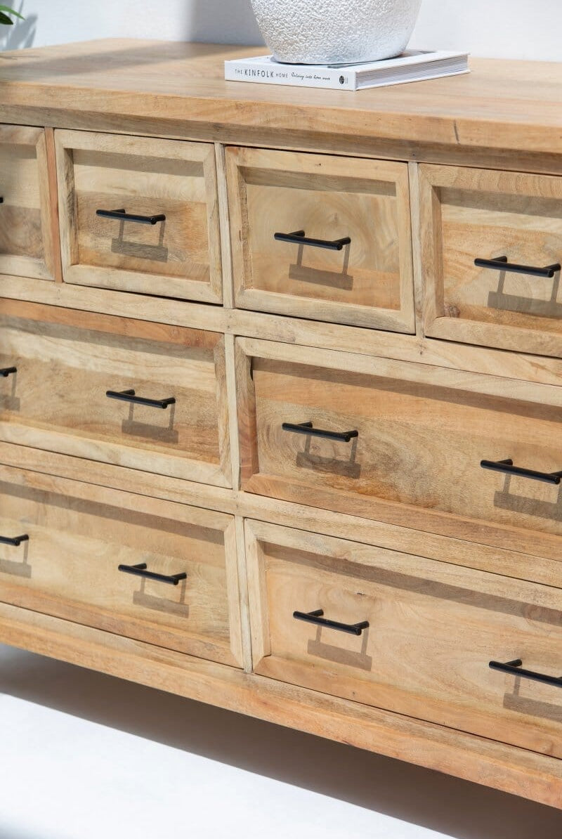 Ayzal 8-Drawer Wooden Dresser