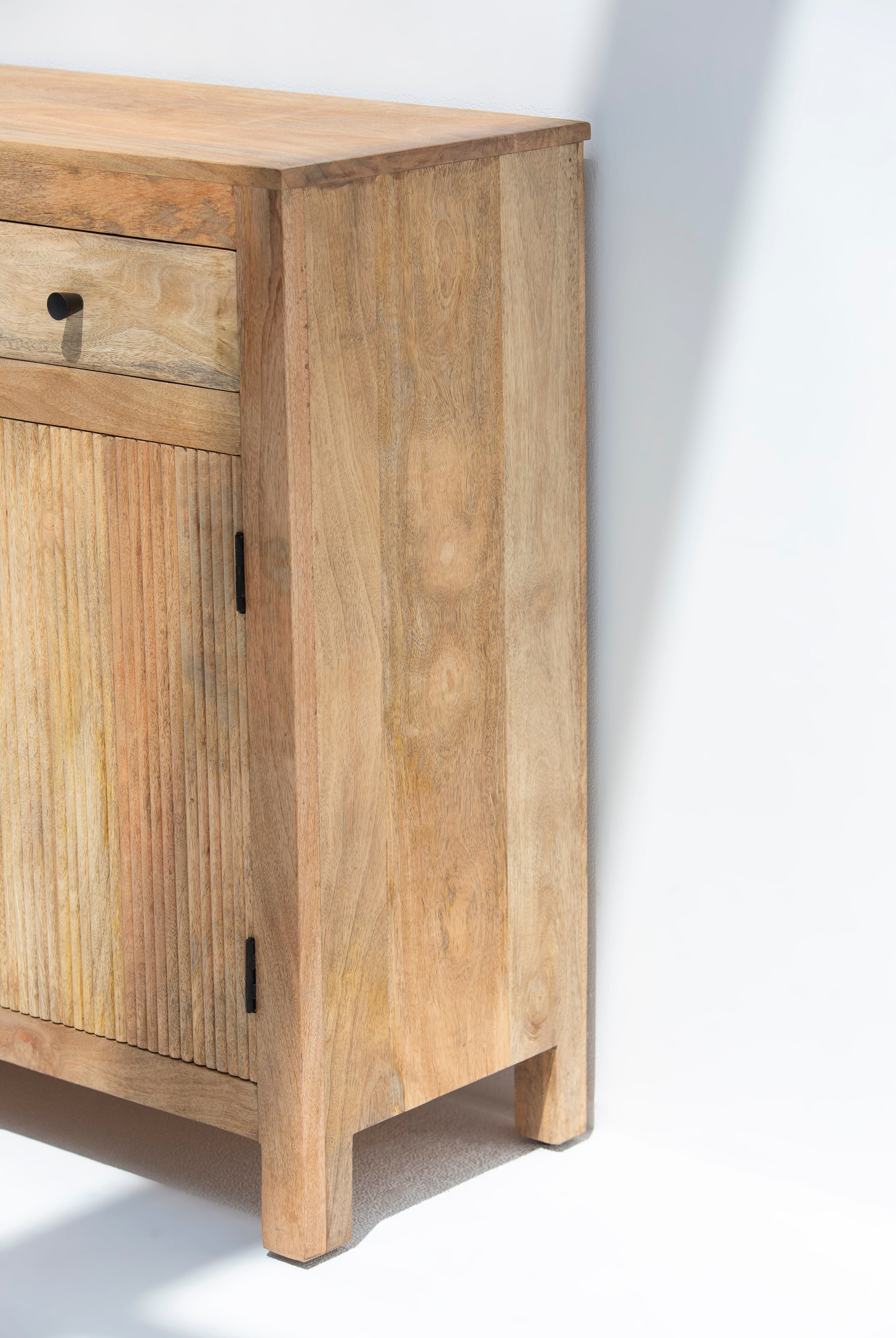 Ziyah Wooden Slat Door Sideboard Buffets & Sideboards