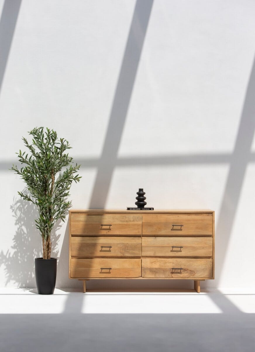 Asa 6-Drawer Wooden Dresser