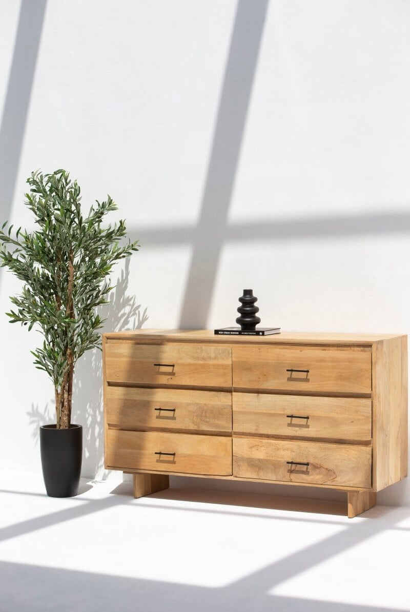 Asa 6-Drawer Wooden Dresser