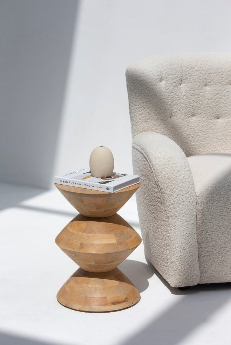 Sage Wooden Side Table (2 Sizes)