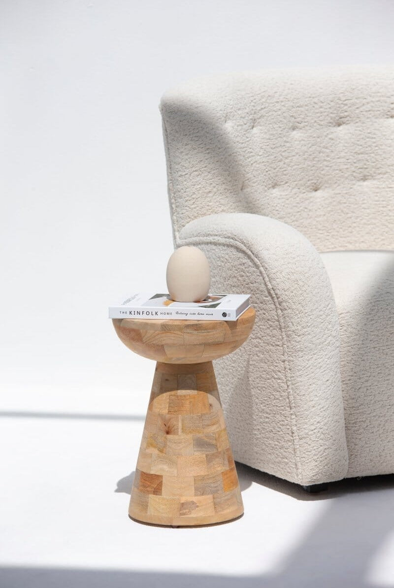 Micaela Wooden Side Table