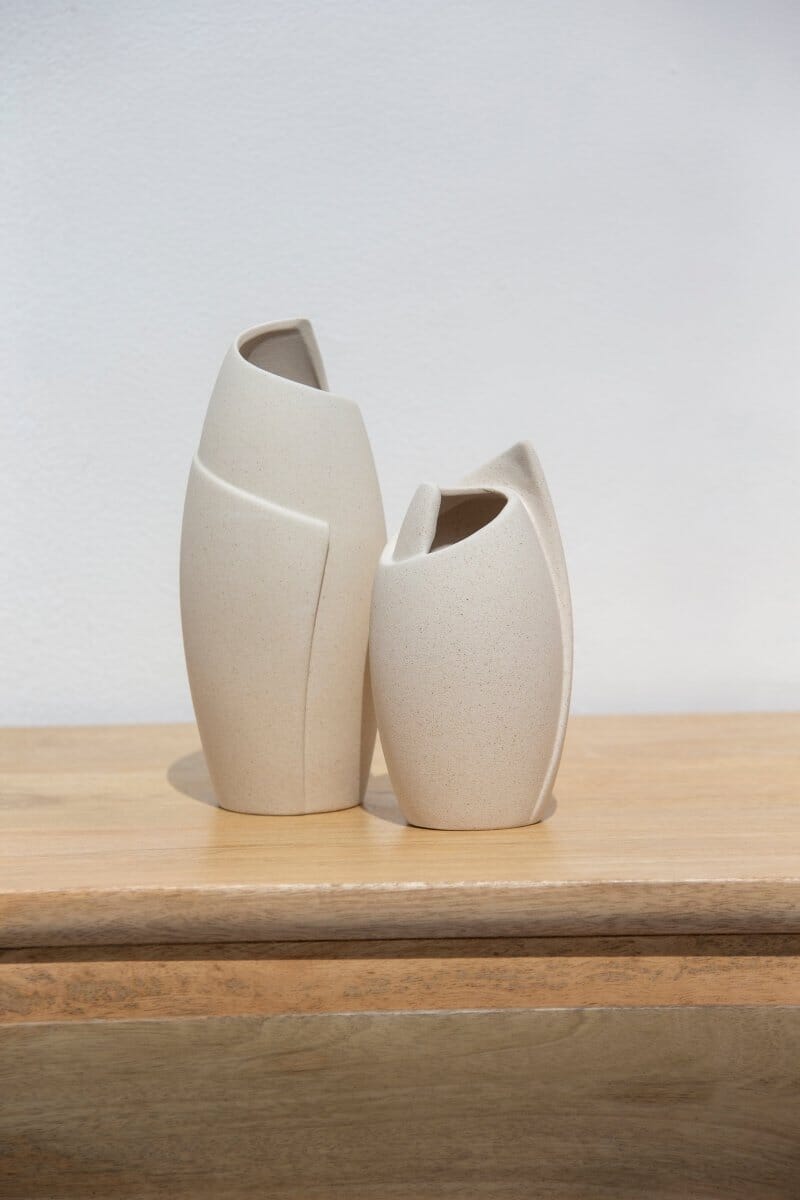 Sculptura Duo Vase Set