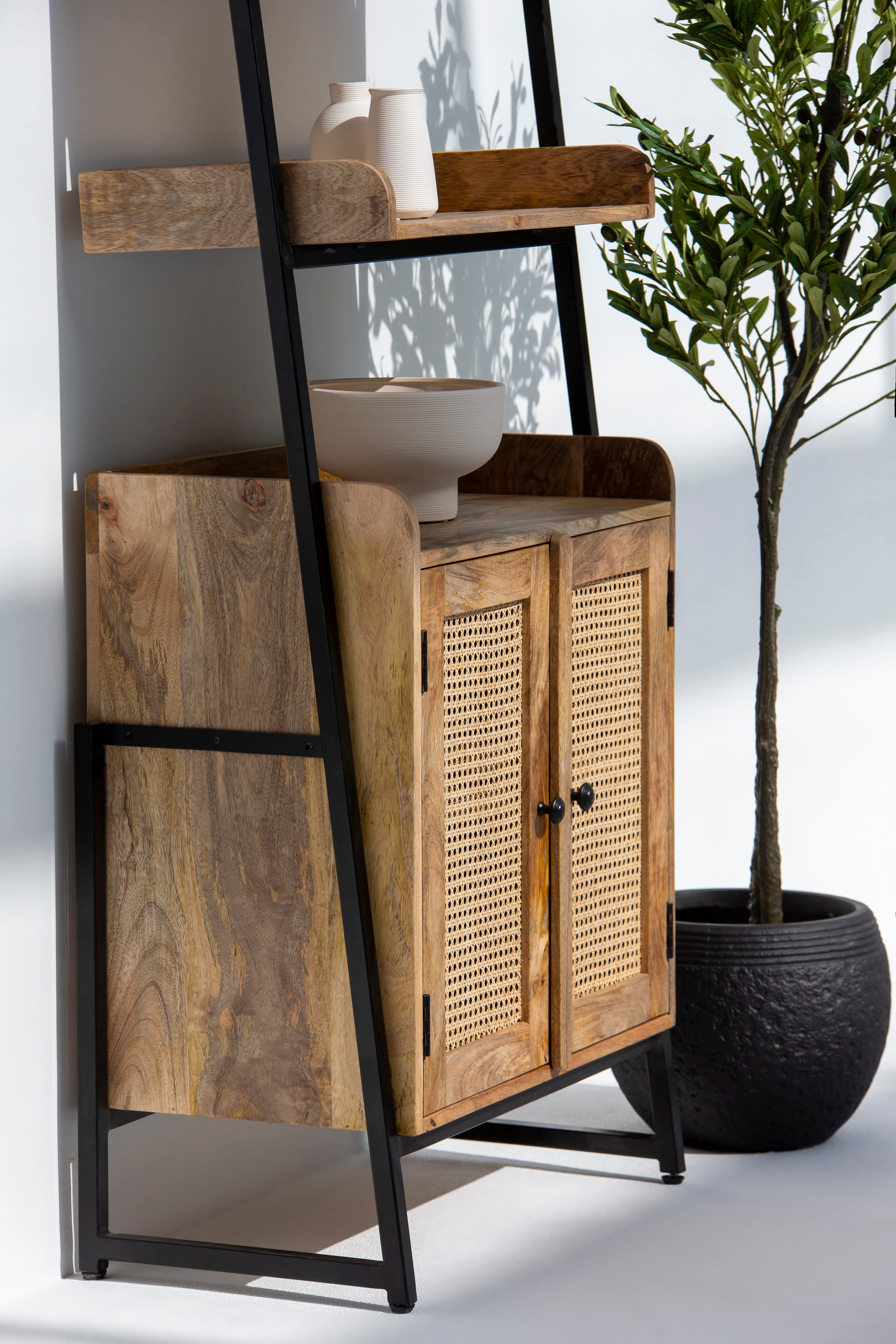 Meltem Rattan Ladder Shelf TWOA