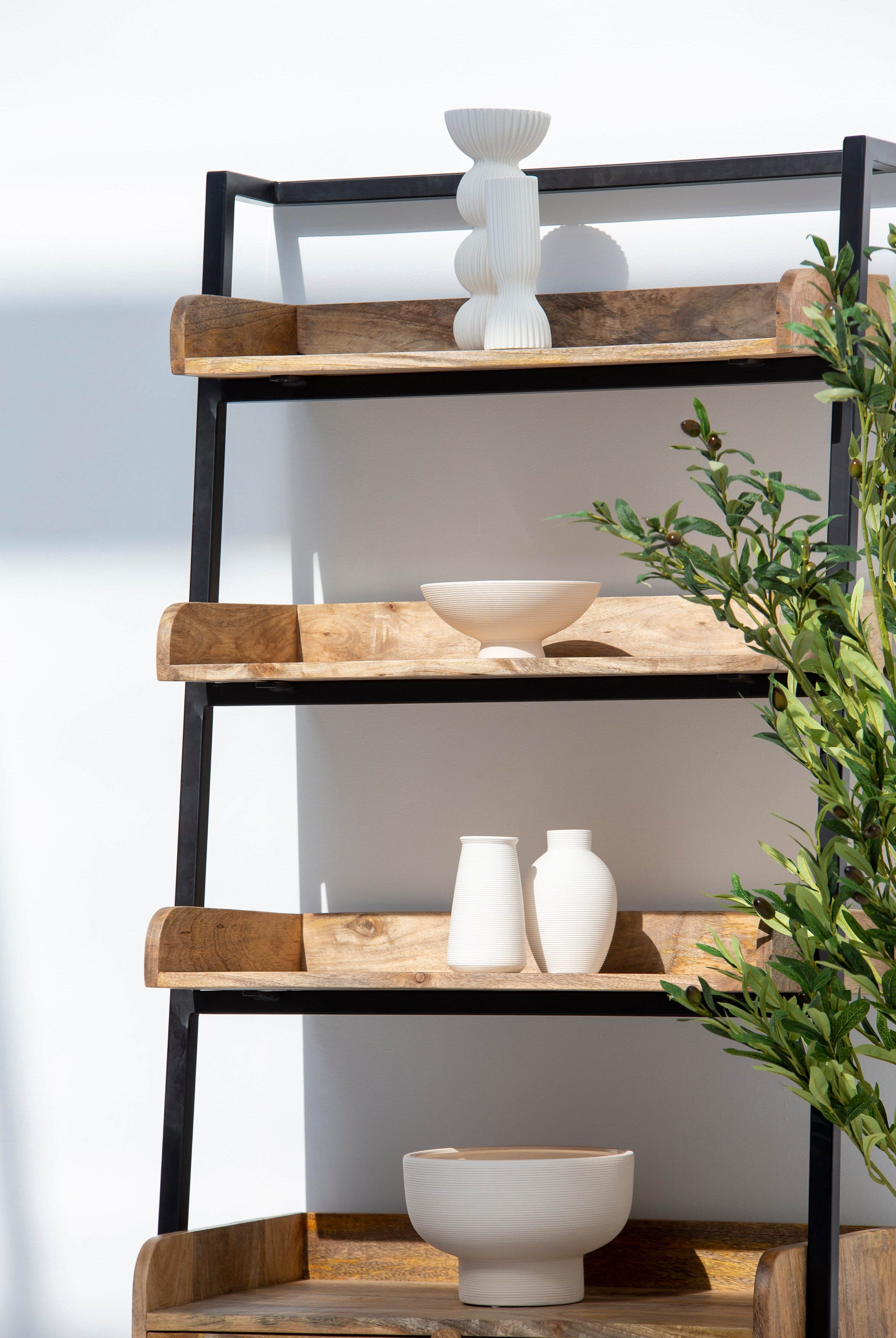 Meltem Rattan Ladder Shelf TWOA