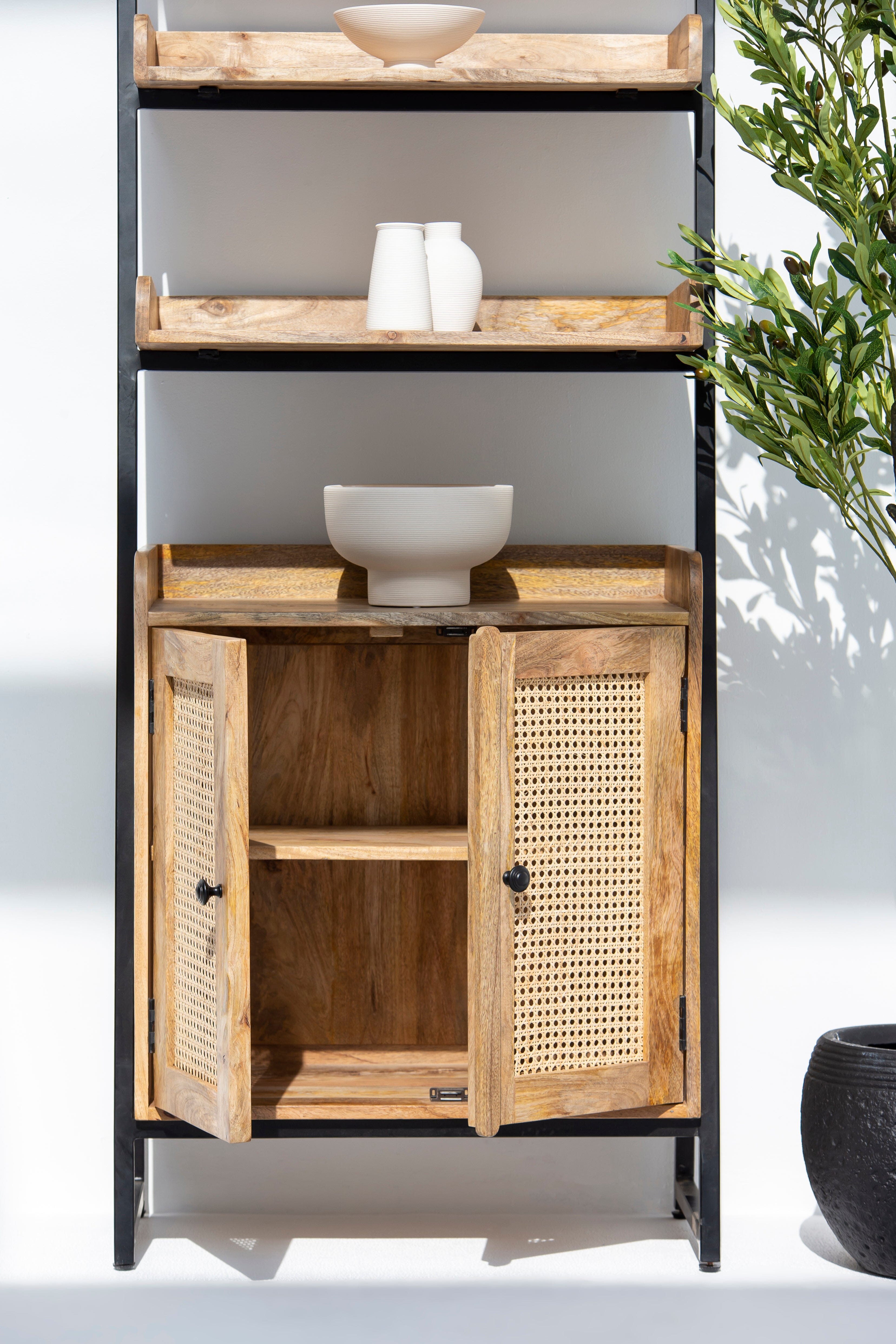 Meltem Rattan Ladder Shelf TWOA