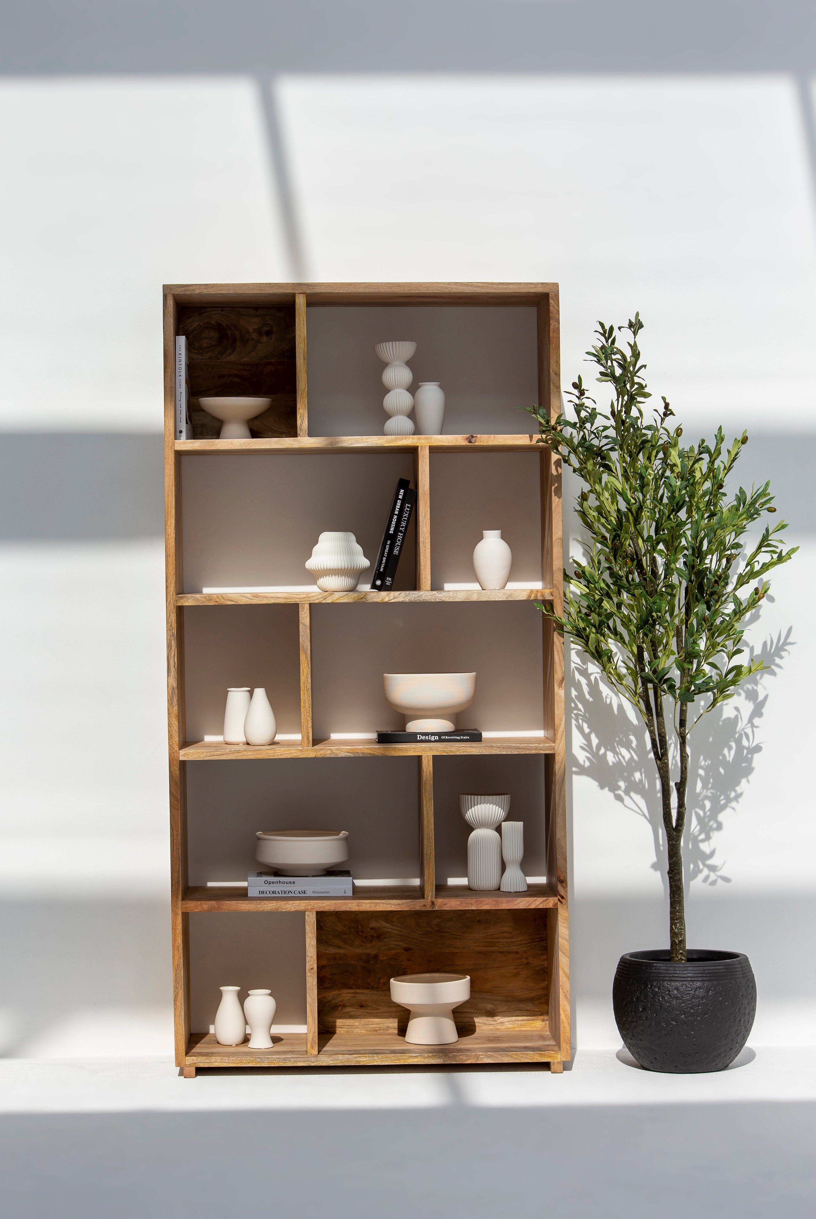 Adele Wooden Display Shelves Unit TWOA