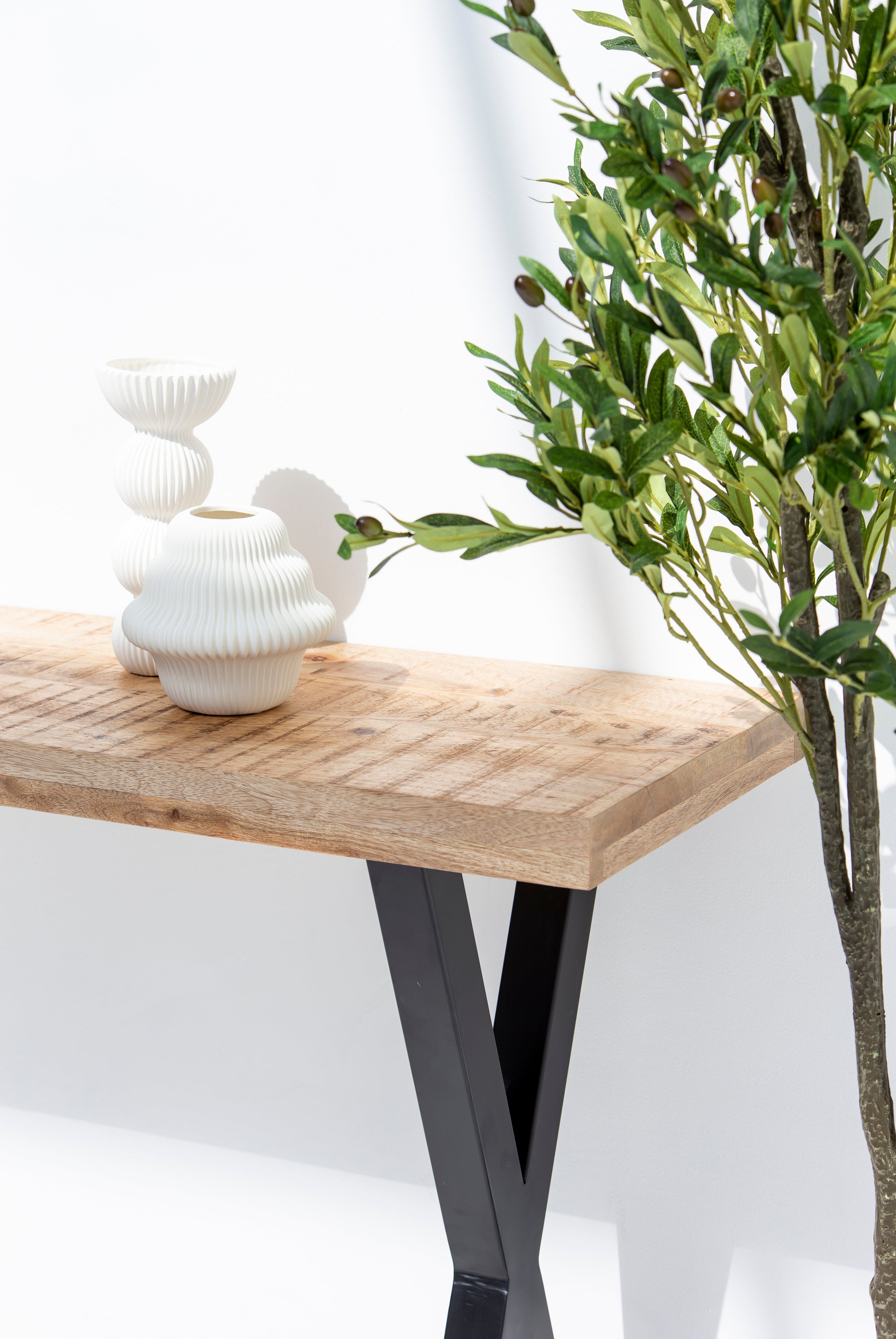 Wooden X Legs Console TWOA