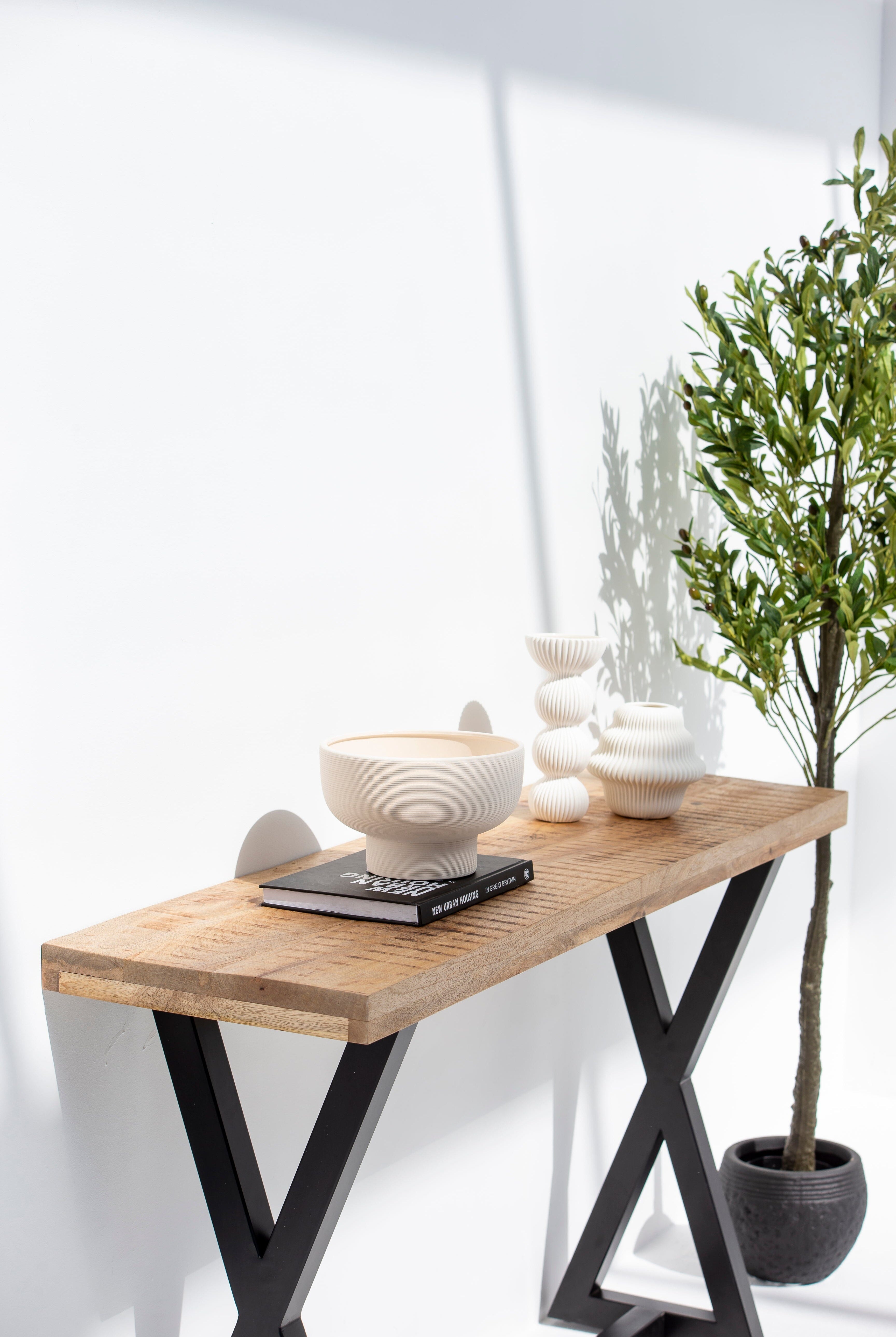 Wooden X Legs Console TWOA