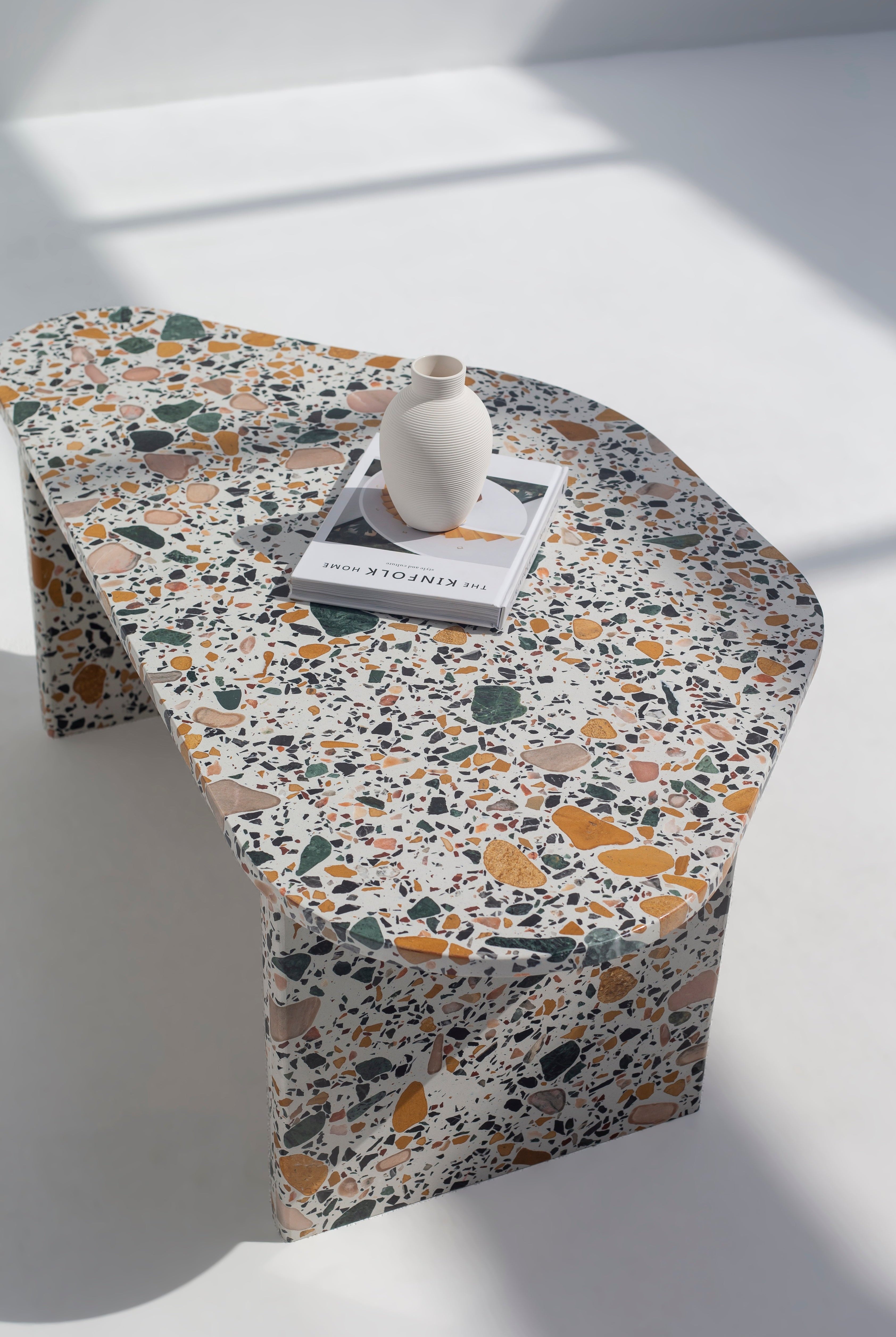 Zoiva Terrazzo Stone Coffee Table