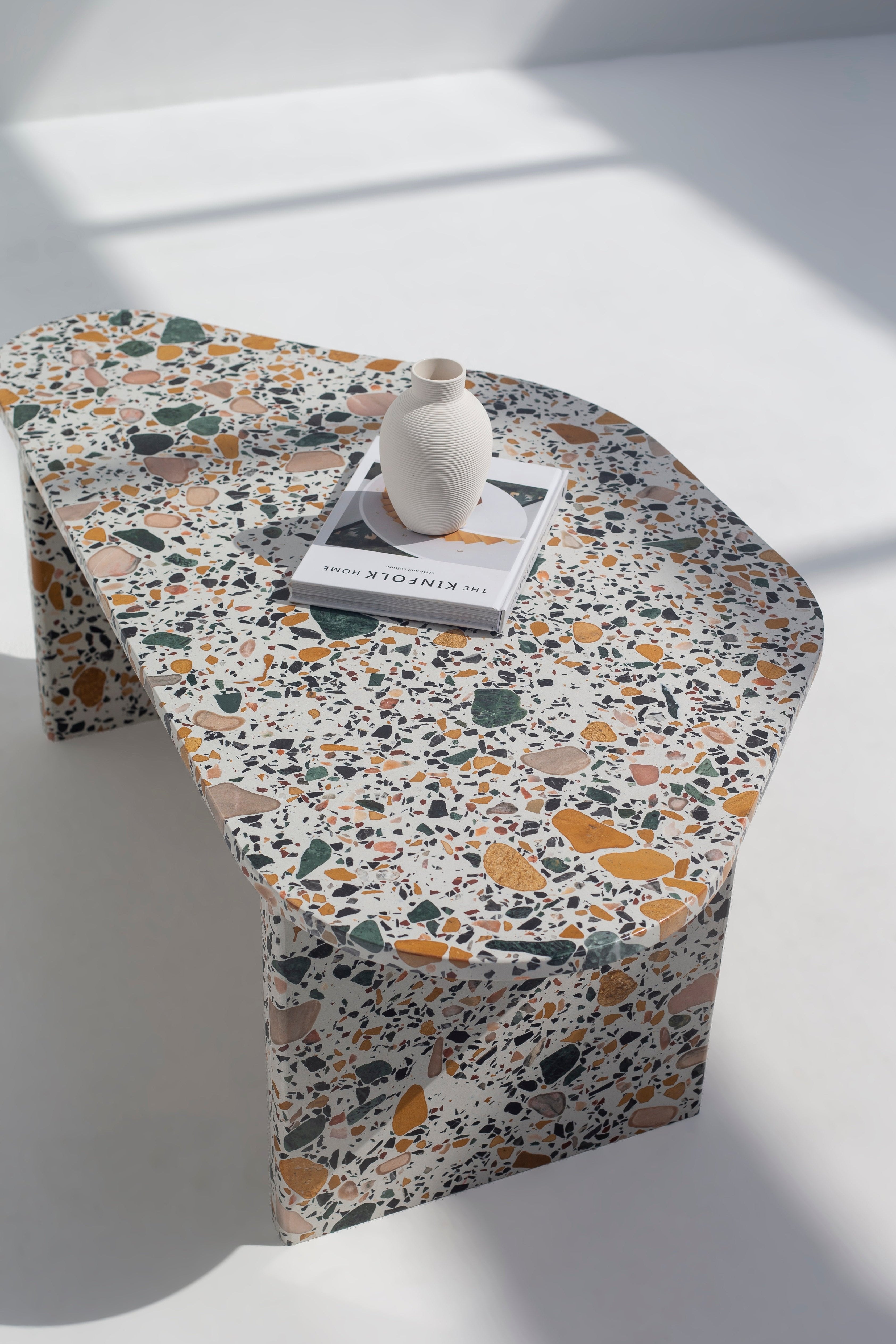 Zoiva Terrazzo Stone Coffee Table