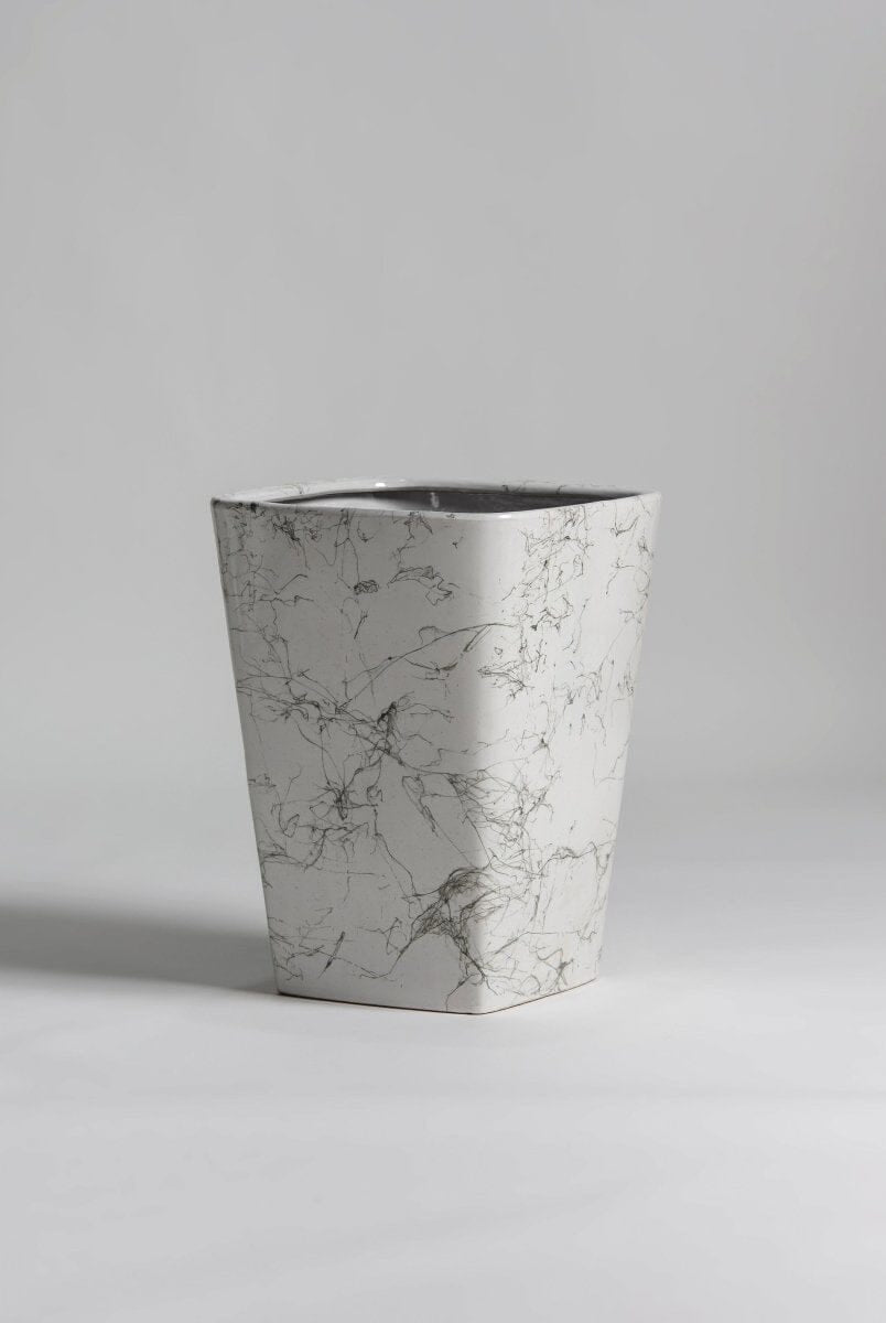 Marble Mist Square Ceramic Pot (3 Sizes)