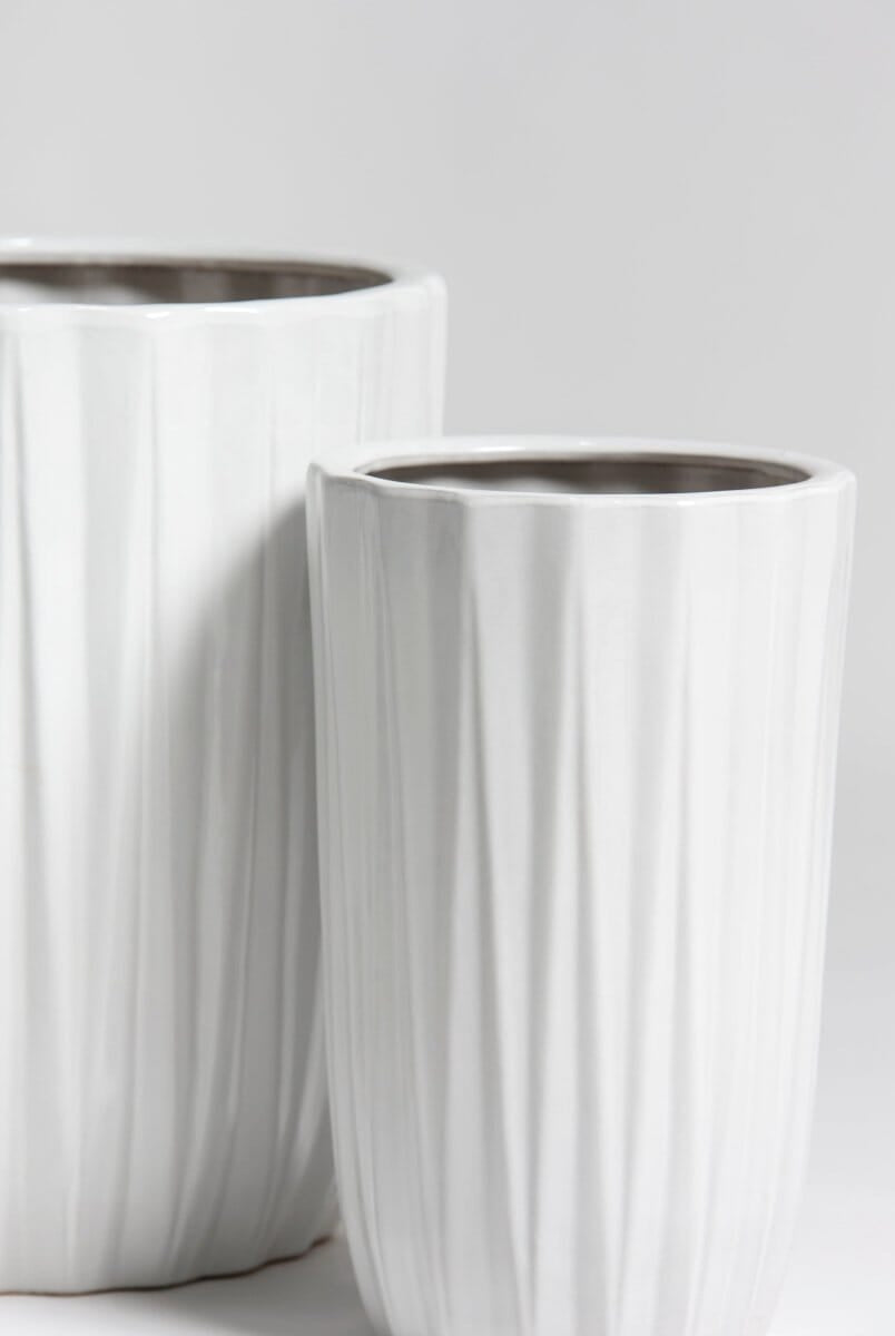 Silken Pleat Ceramic Pot (3 Sizes)