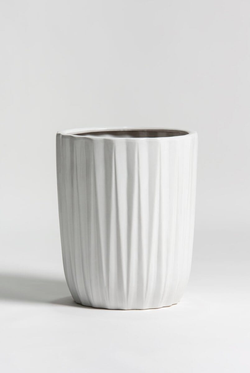 Silken Pleat Ceramic Pot (3 Sizes)