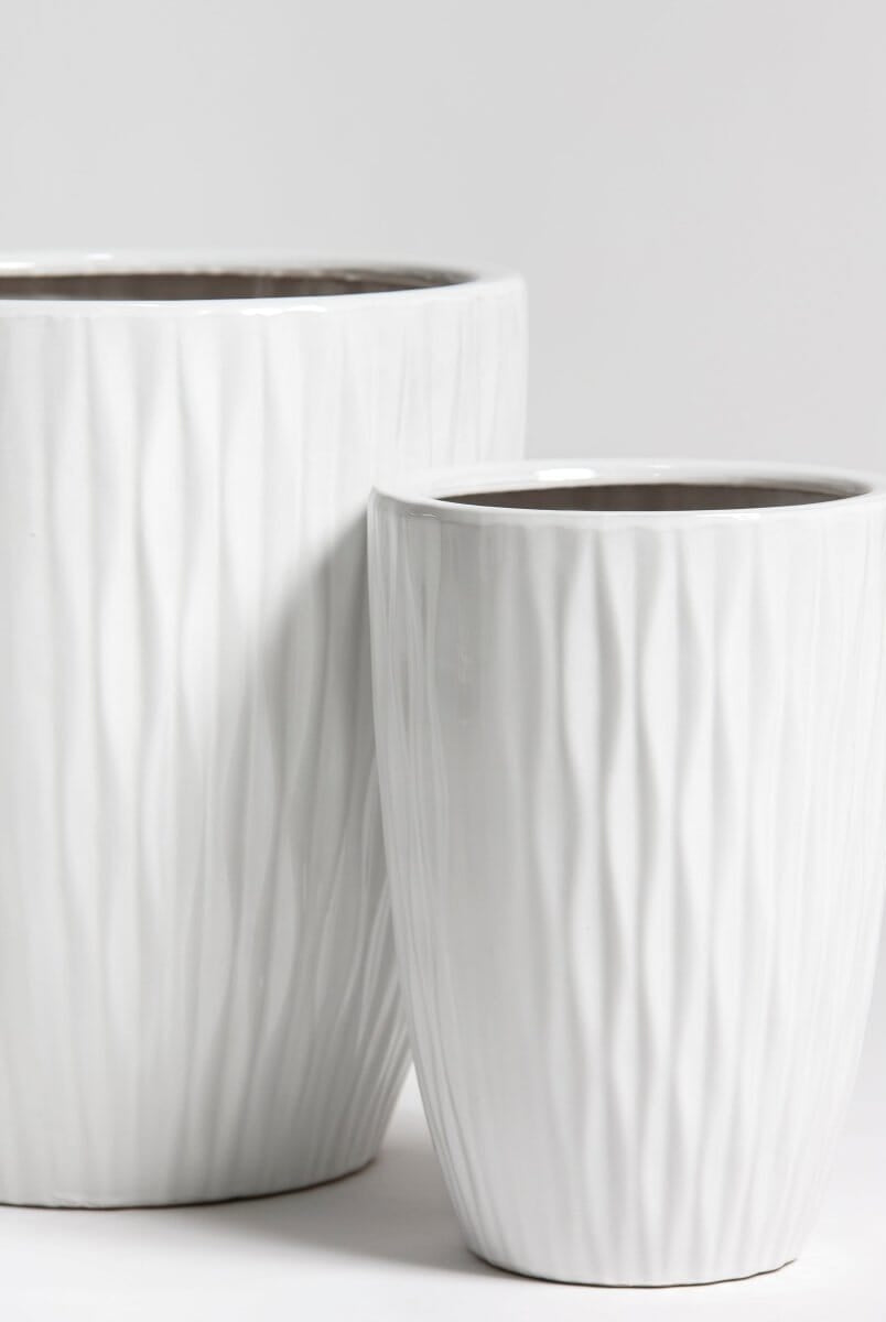 Flowing Ivory Ceramic Pot (3 Sizes)