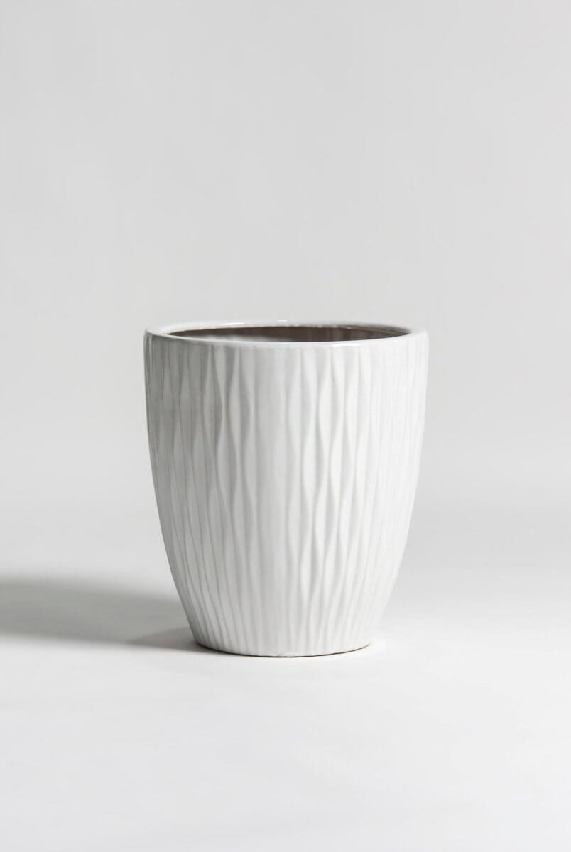 Flowing Ivory Ceramic Pot (3 Sizes)
