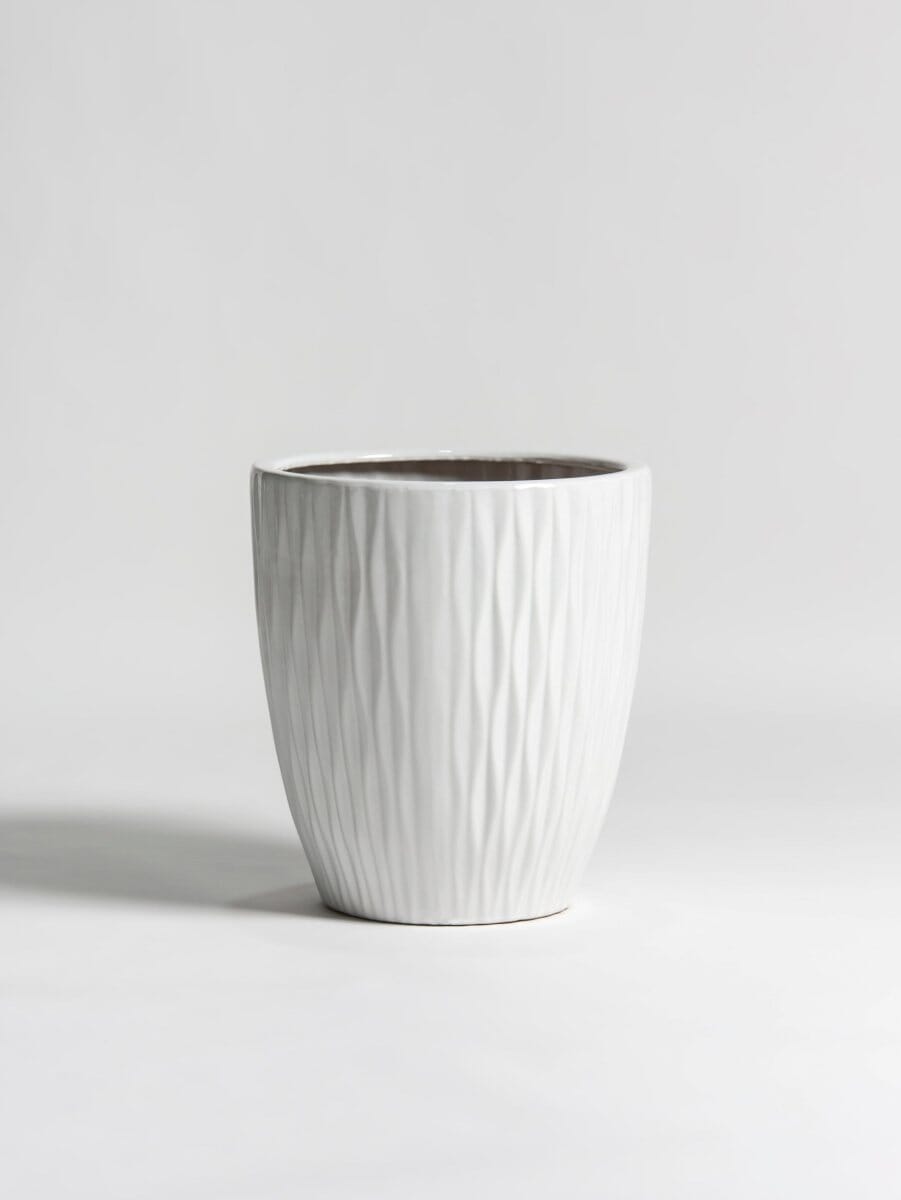 Flowing Ivory Ceramic Pot (3 Sizes)
