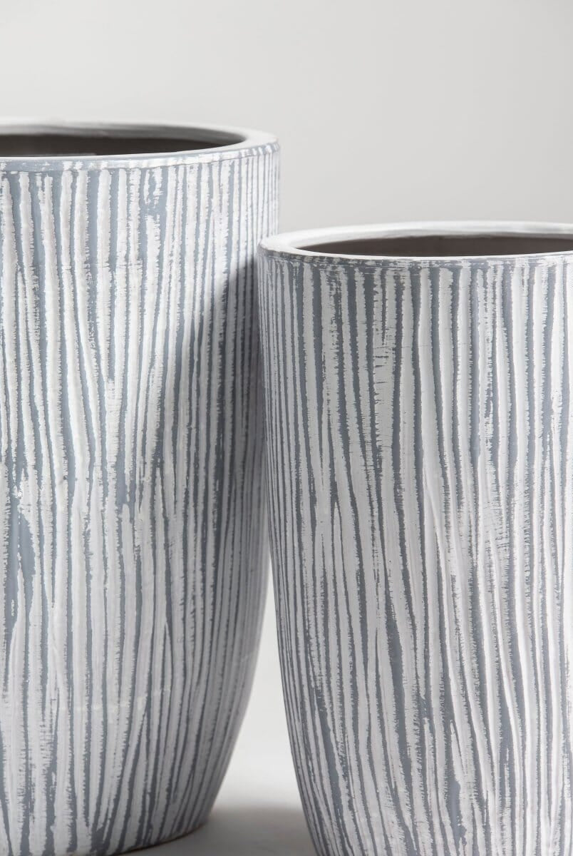 Skyline Stripes Fiber Ceramic Pot (3 Sizes)