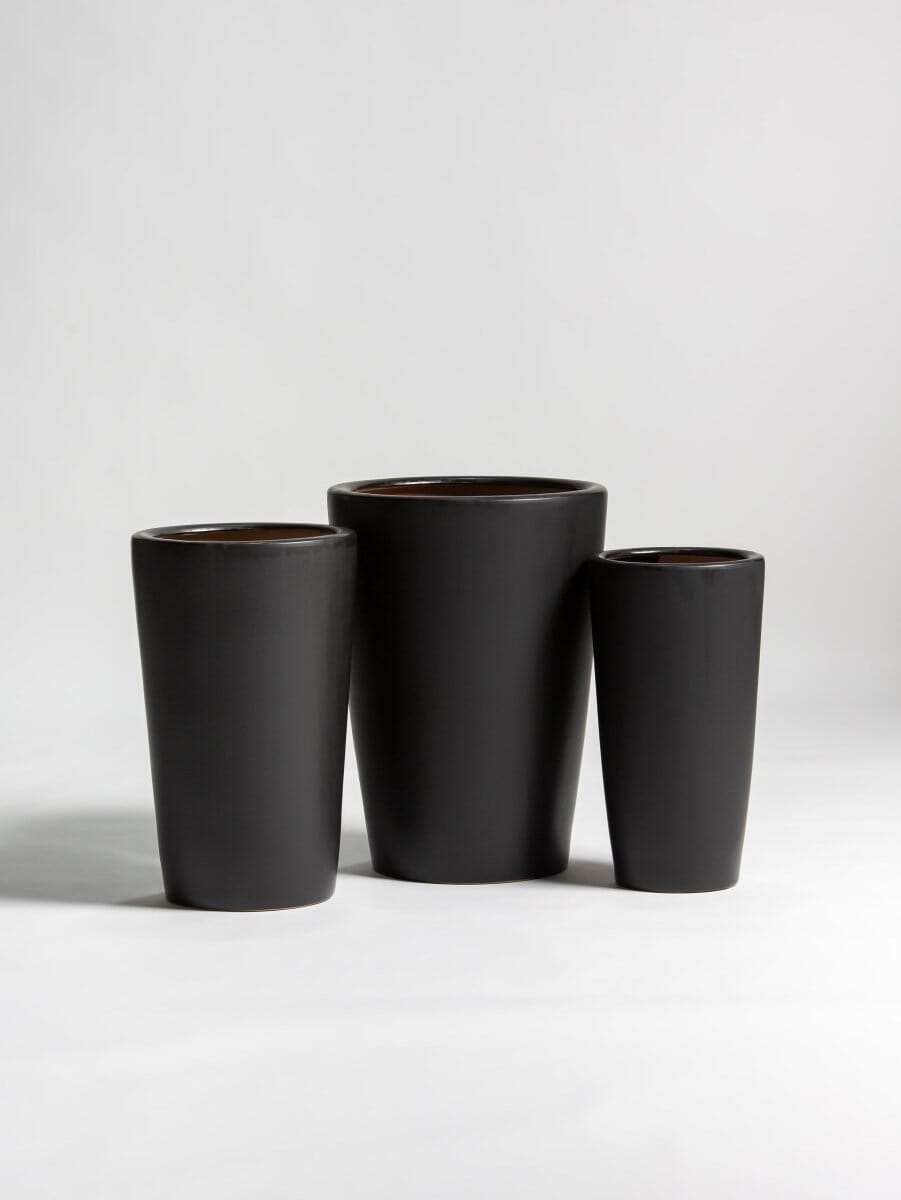 Classic Matte Black Ceramic Pot III