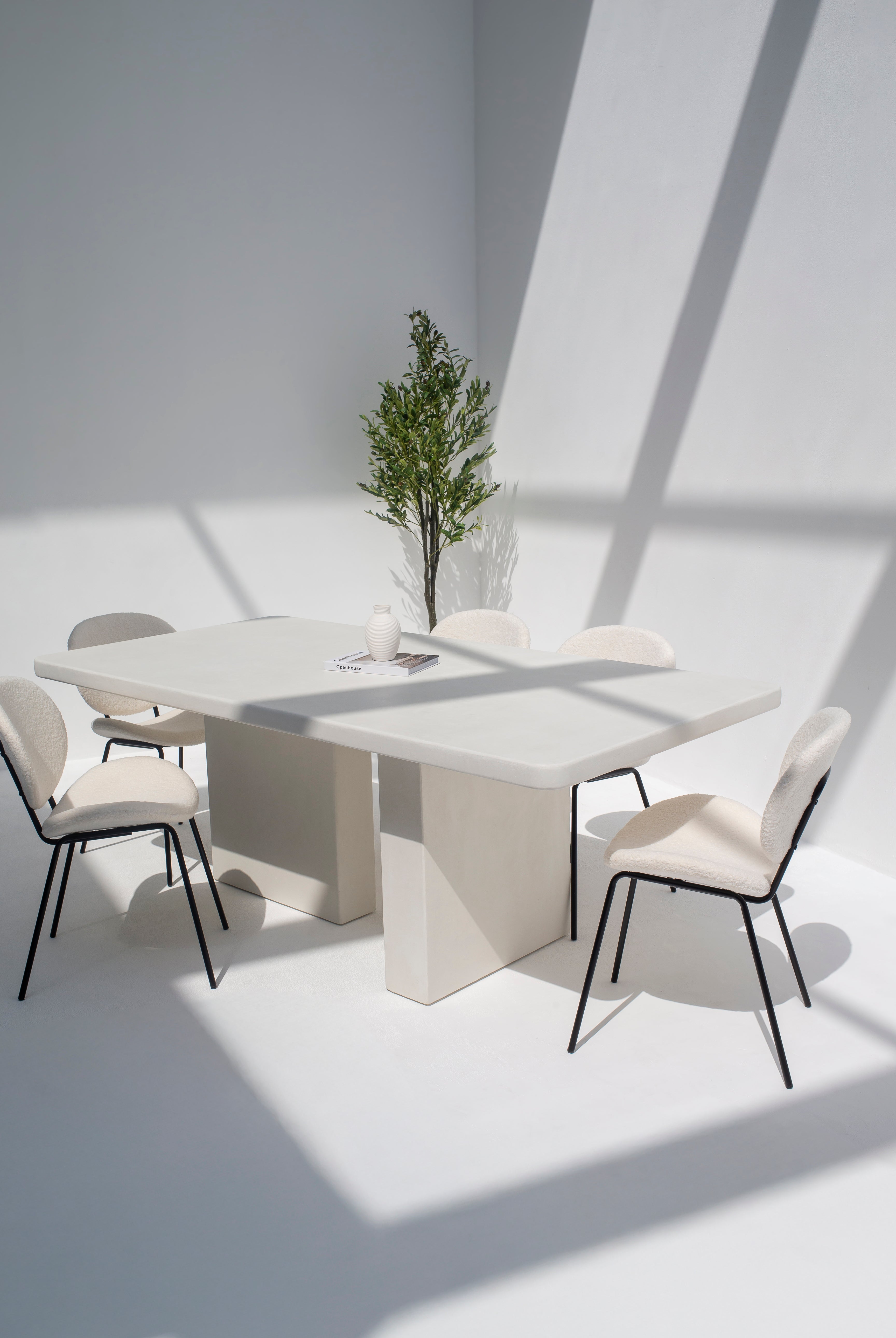 Santorini Micro Concrete Dining Table