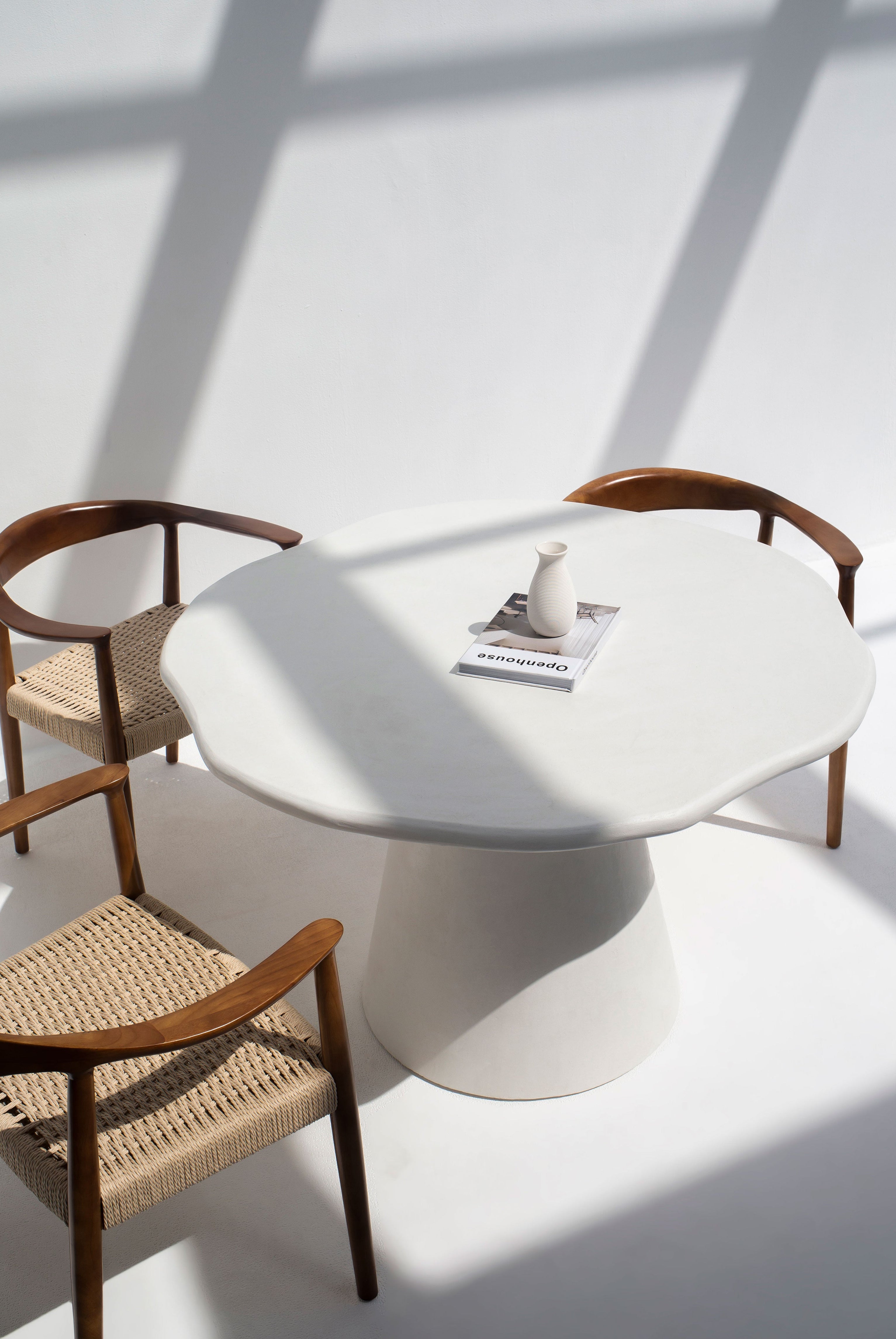 Bettina Microconcrete Irregular Top Dining Table