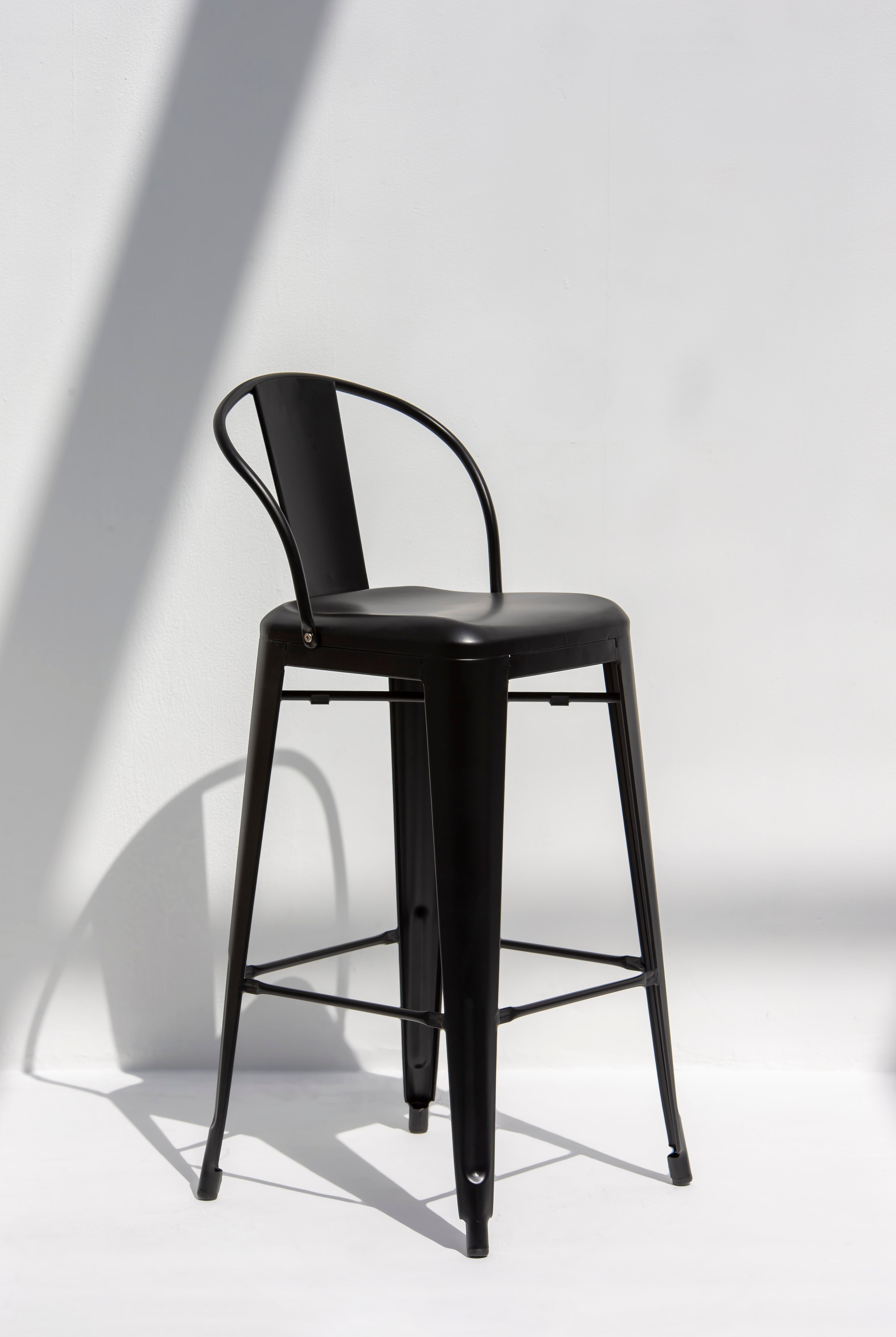 Ornella Black Frame Bar Stool
