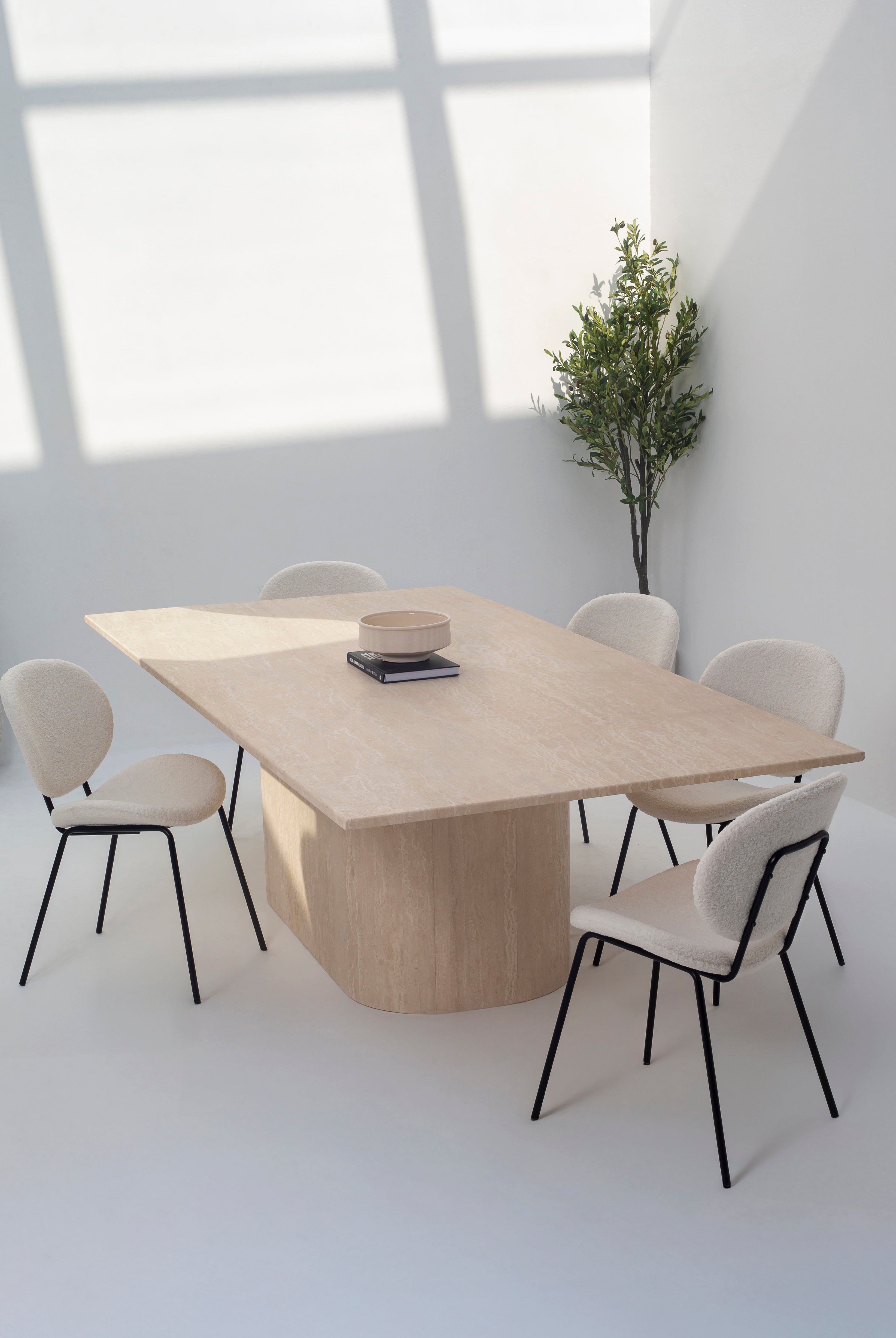 Marta Travertine Dining Table (3 Sizes)