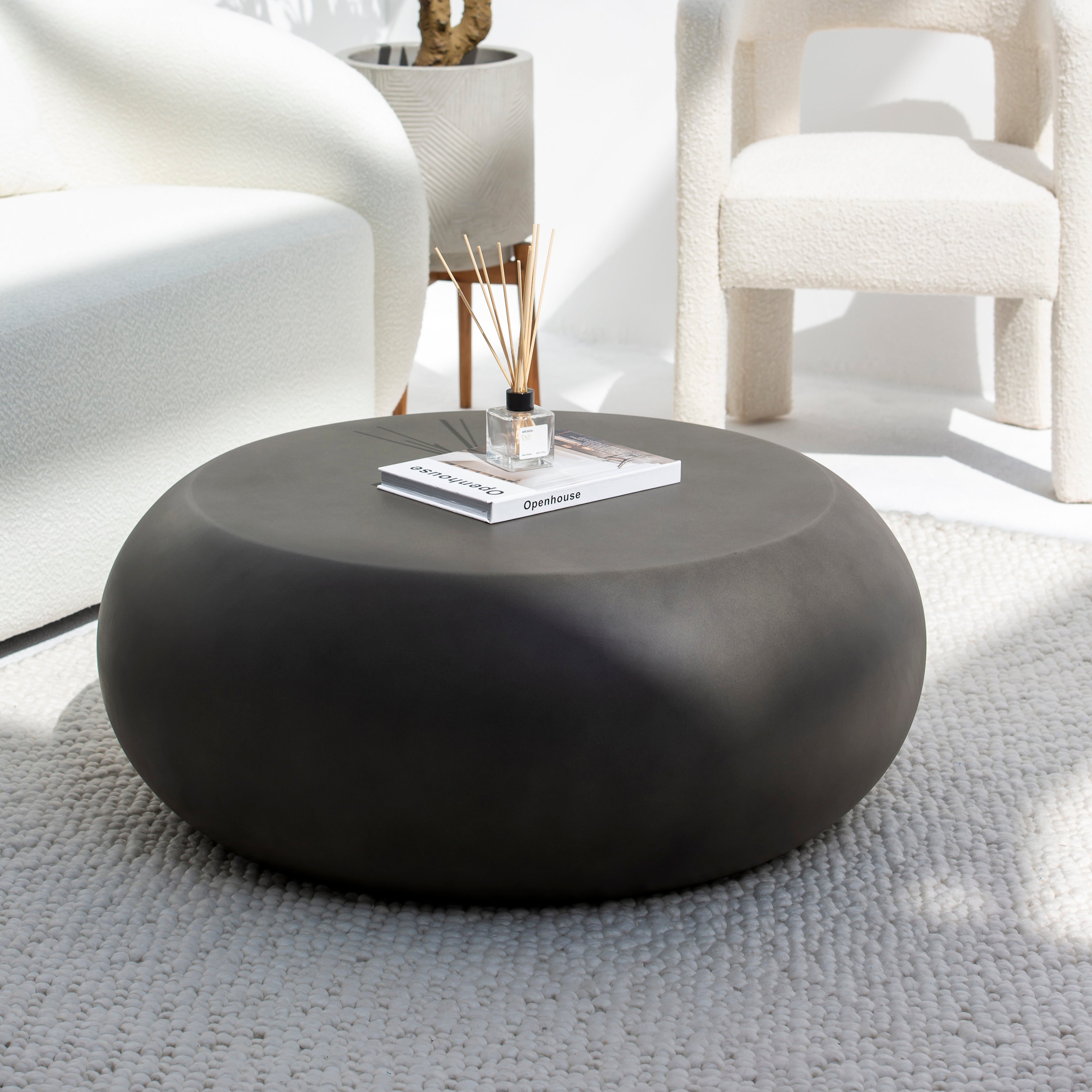 Rosso Concrete Coffee Table