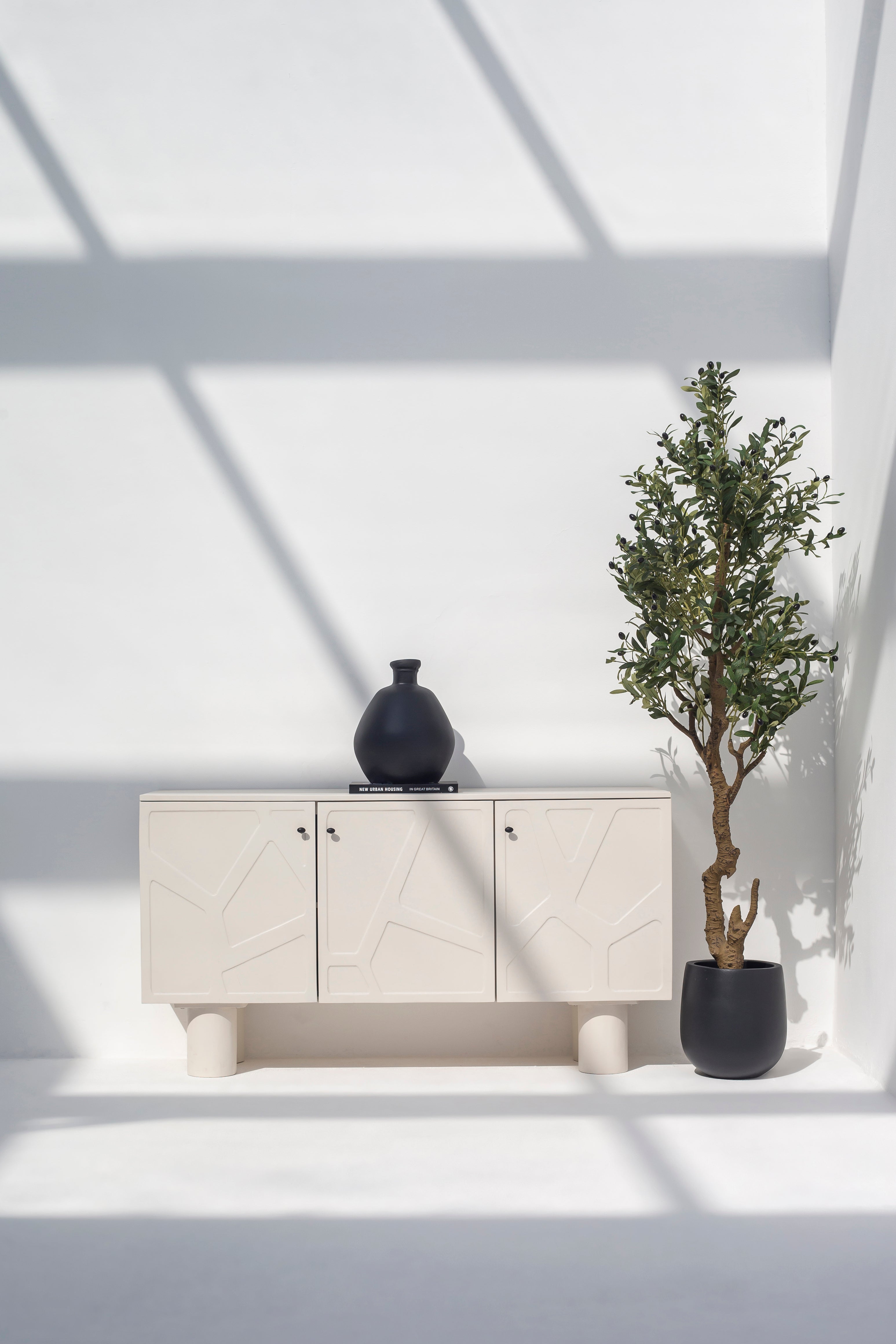 Pierrette Off White Wooden Sideboard