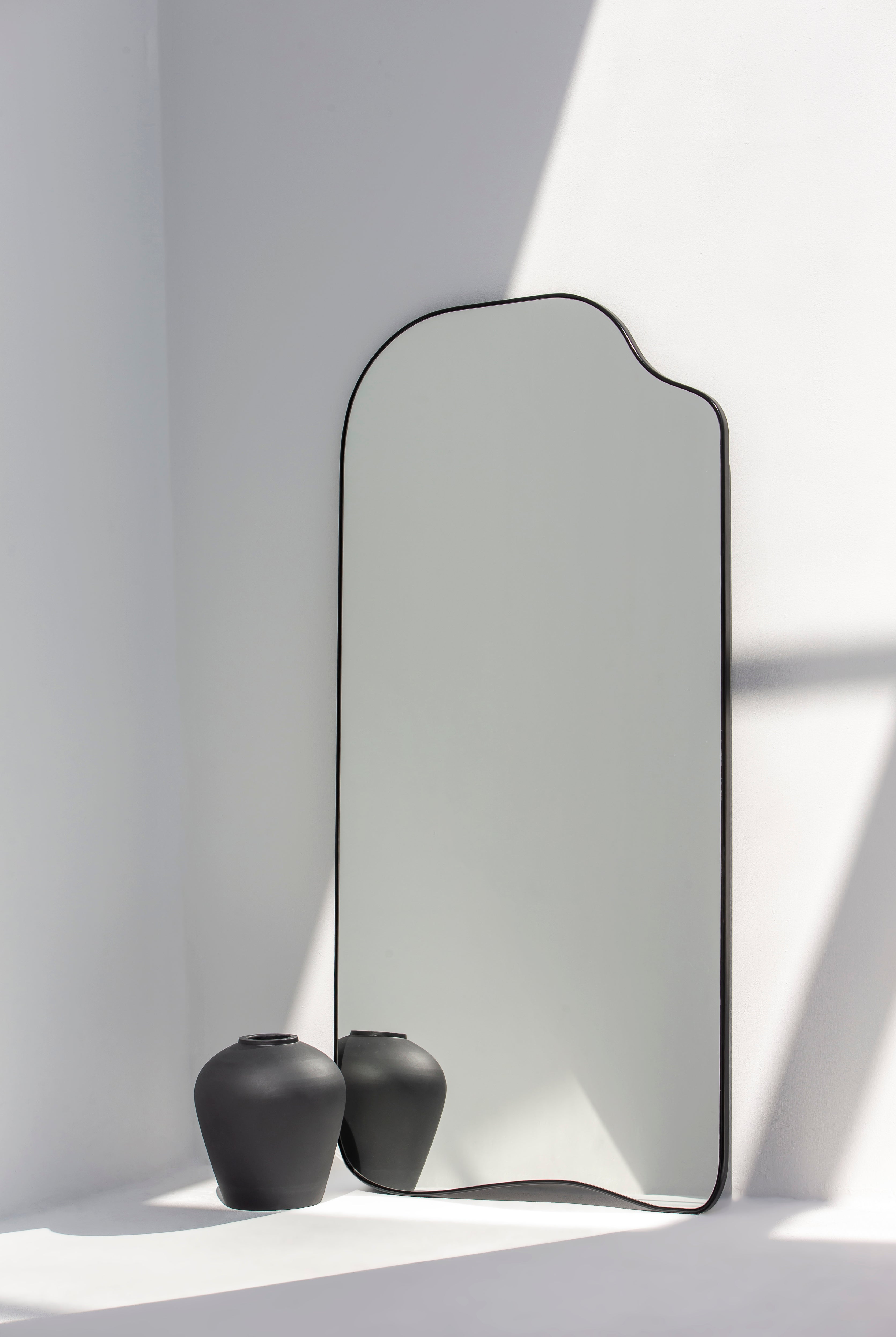 Arcadia Black Irregular Frame Mirror