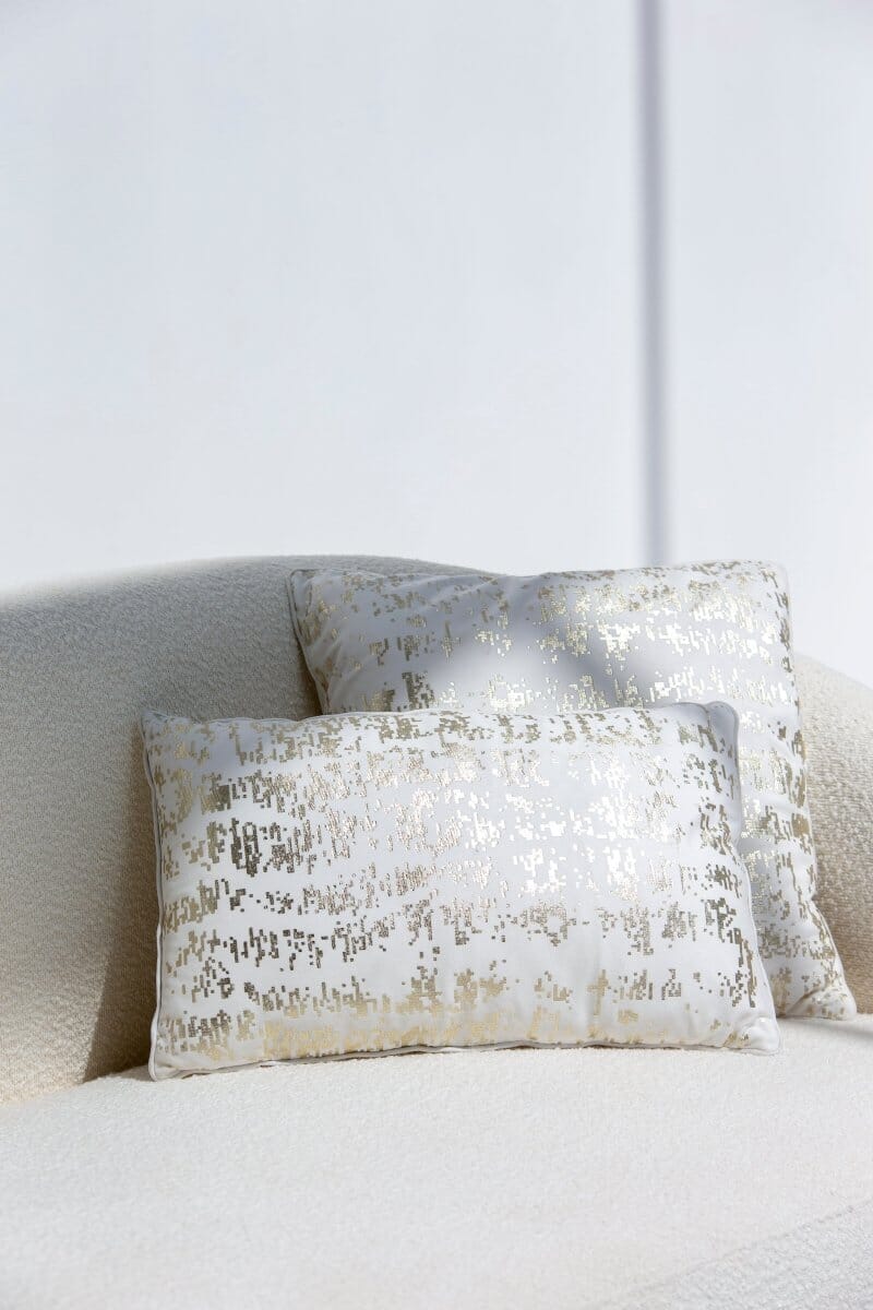 Metallic Pixels Cushion With Filler (30x50 CM) Cushion -- Cushion With Filler