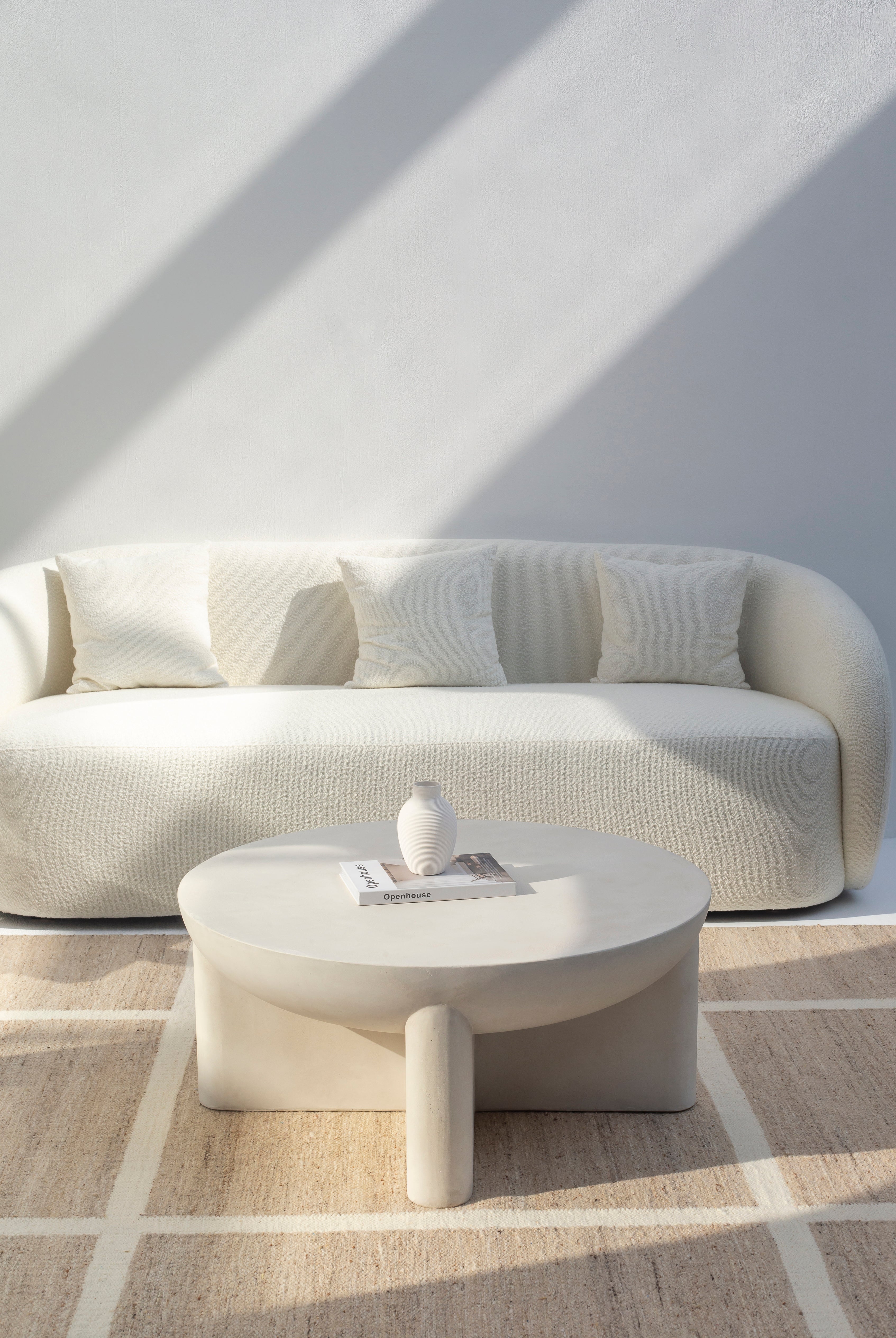 Morrison Cream Concrete Coffee Table