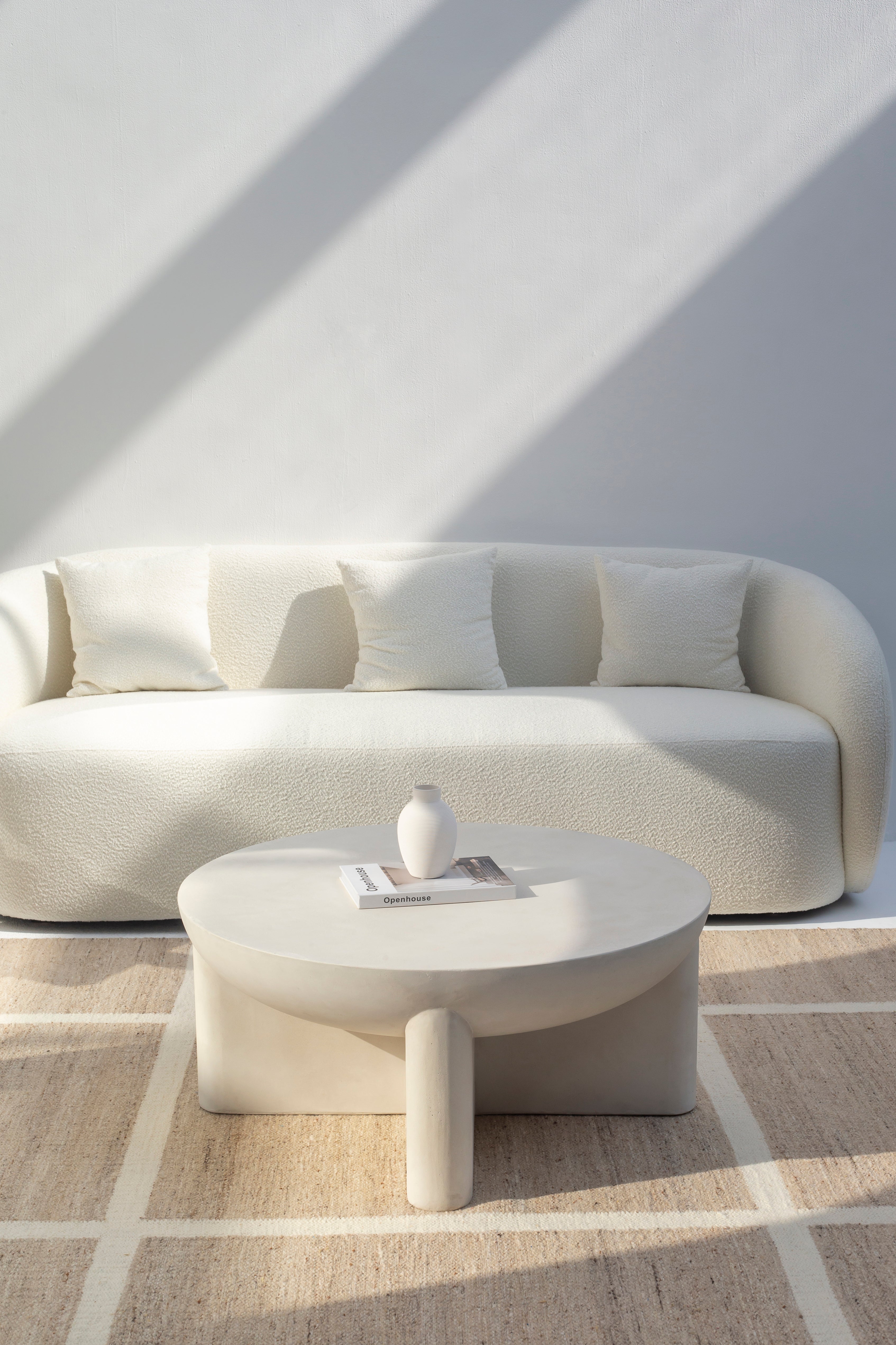 Morrison Cream Concrete Coffee Table