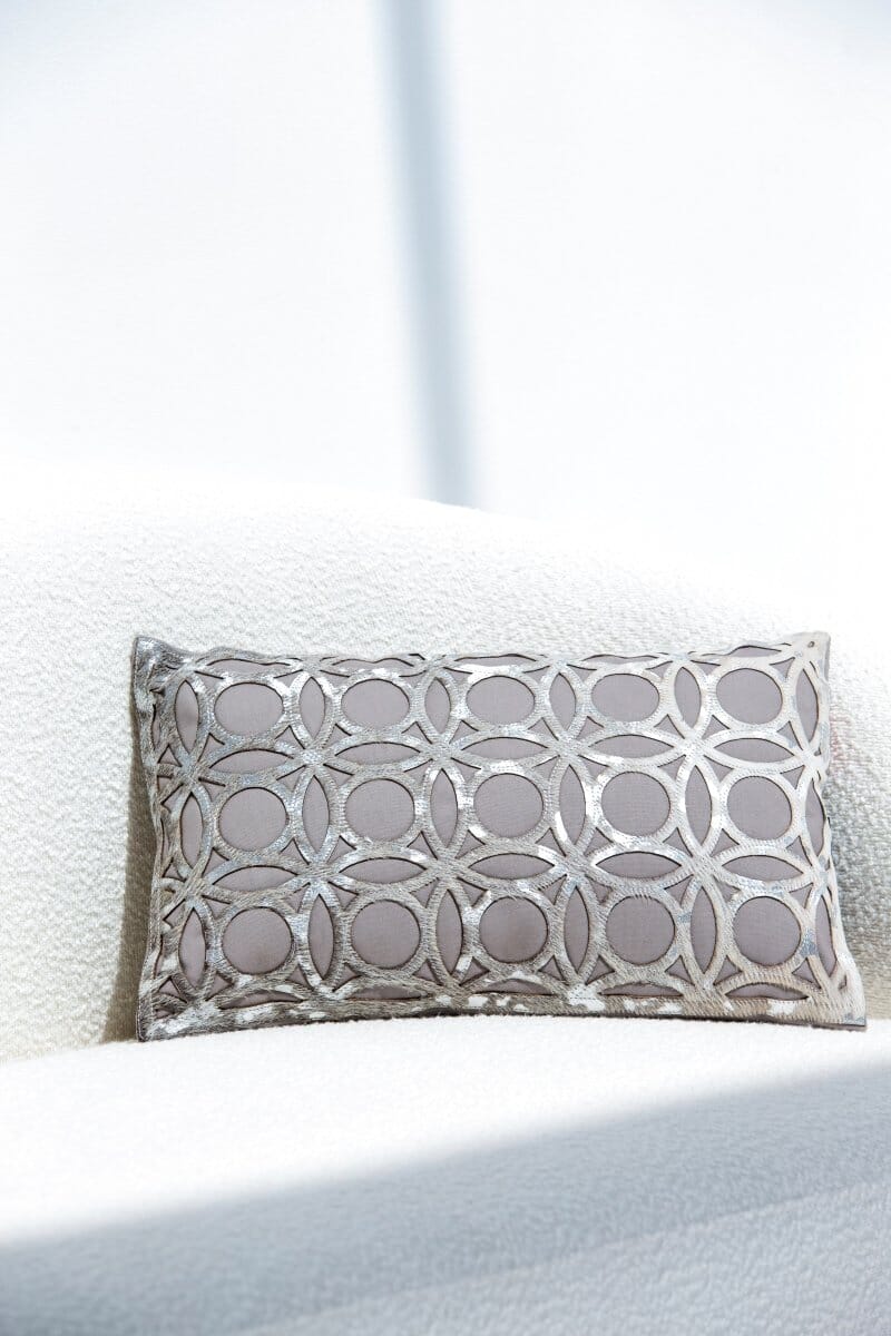Sequined Patterned Cushion With Filler (30x50 CM) Cushion -- Cushion With Filler