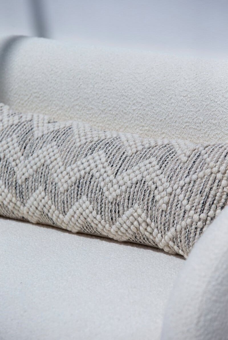 Zig Zag Long Cushion With Filler (30x90 CM) Cushion -- Cushion With Filler