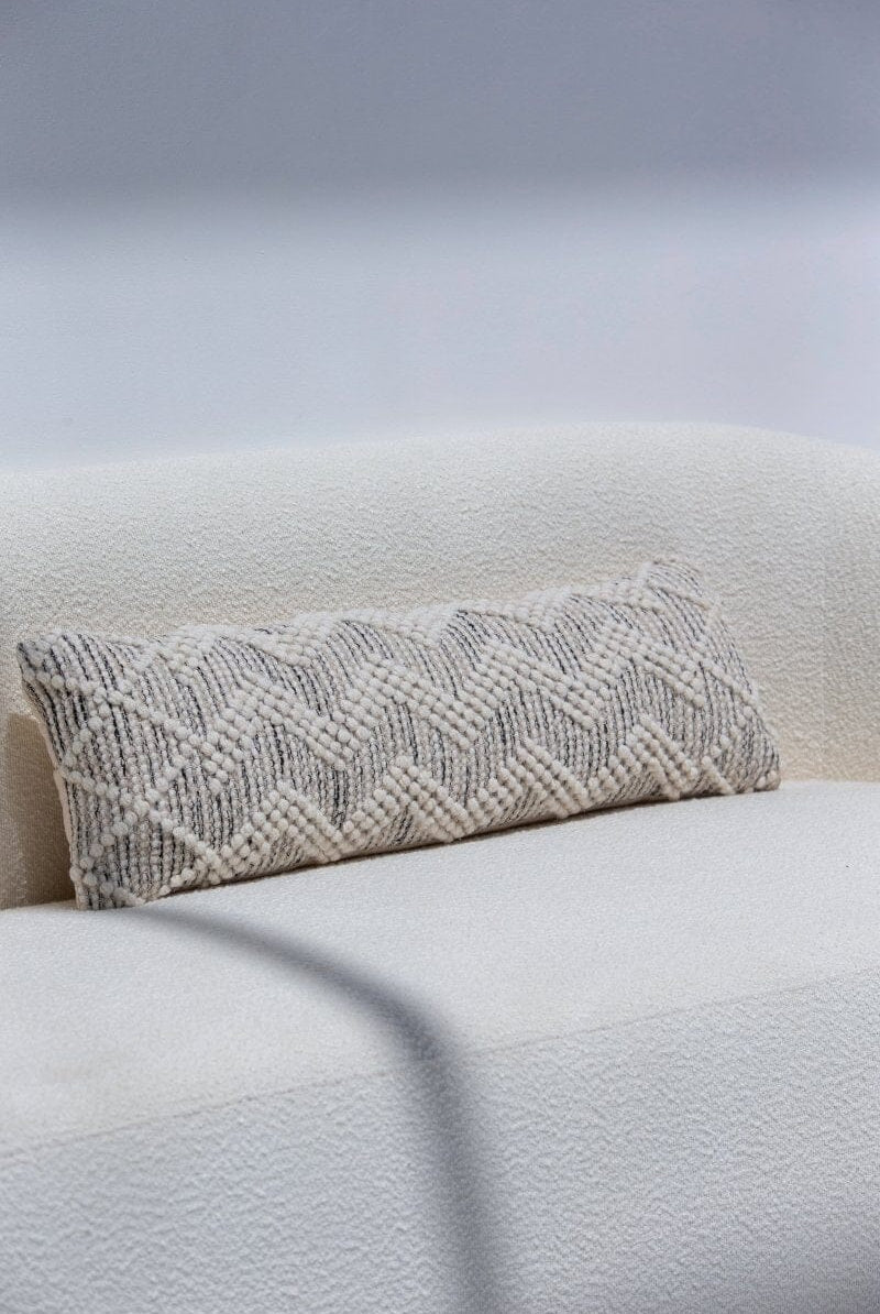 Zig Zag Long Cushion With Filler (30x90 CM) Cushion -- Cushion With Filler