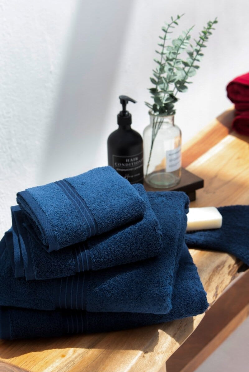 Navy Blue Classic Luxury Hotel Towels