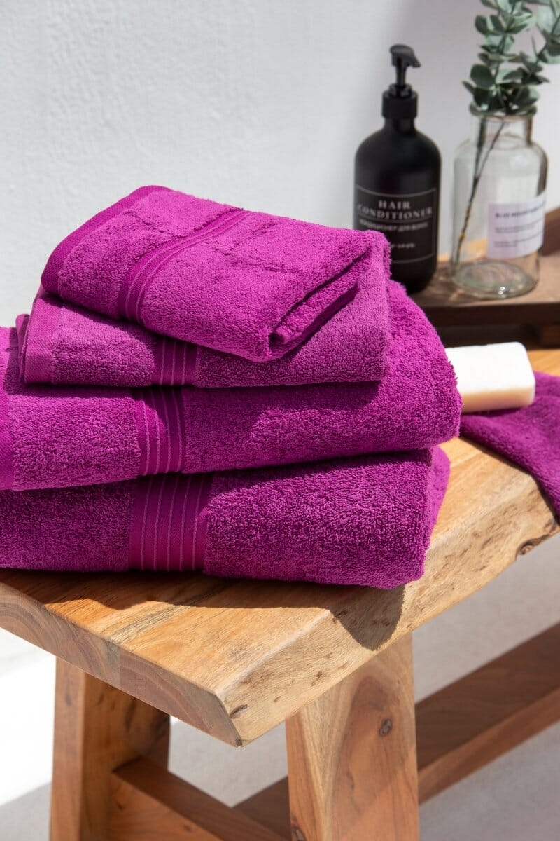 Purple Classic Luxury Hotel Towels