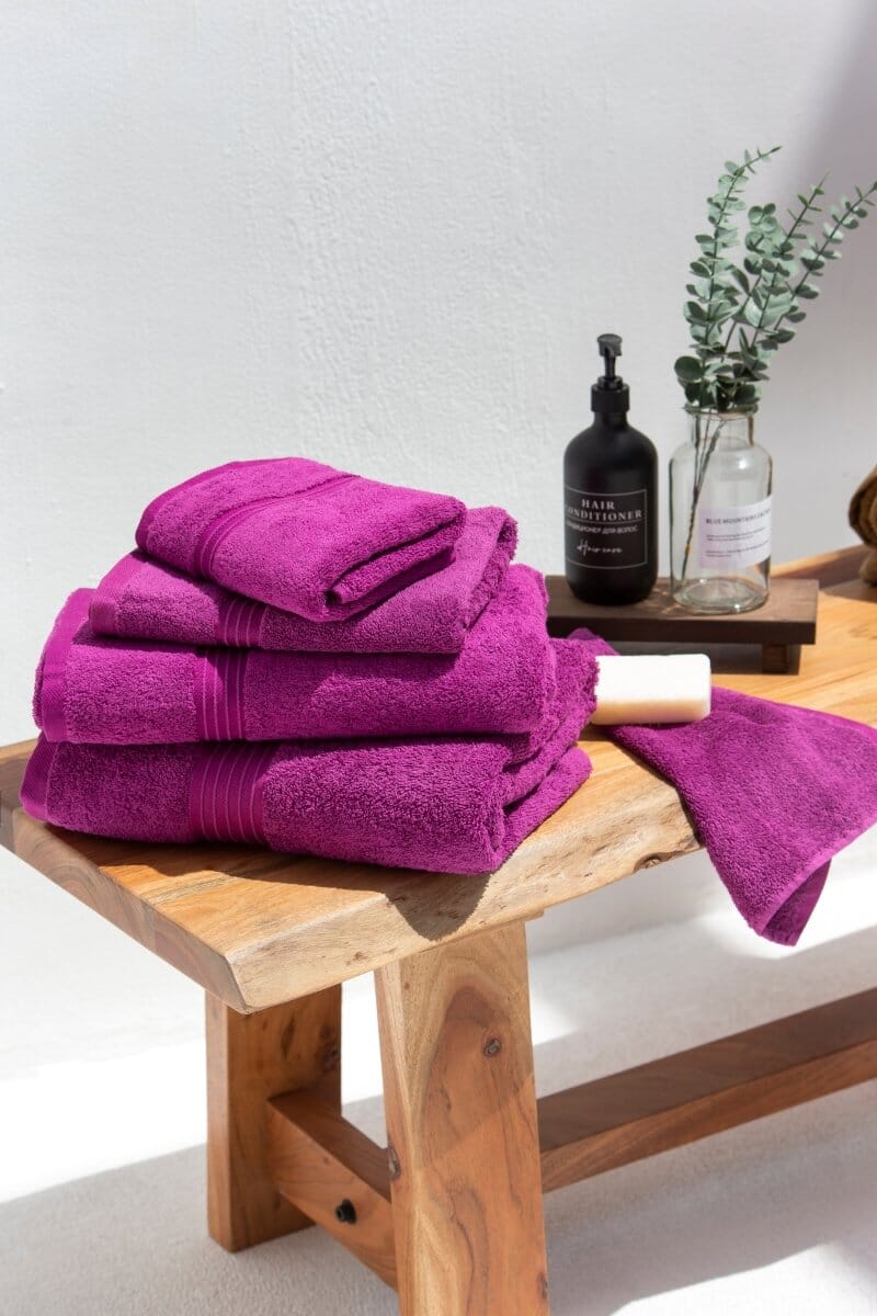 Purple Classic Luxury Hotel Towels